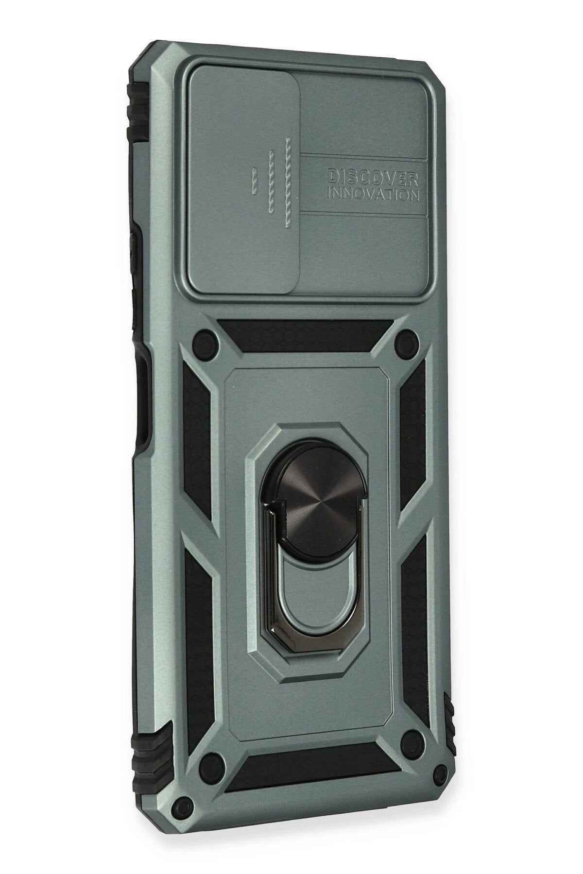 Xiaomi Redmi Note 10 Pro Kılıf Pars Lens Yüzüklü Silikon - Yeşil-(5796)