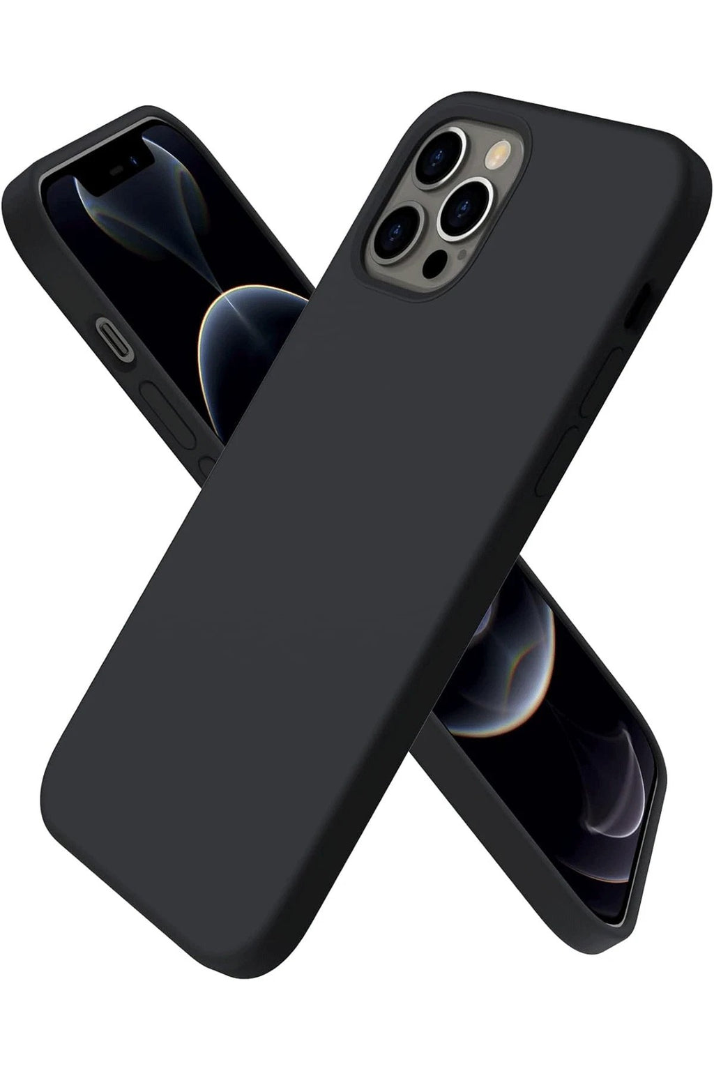 iPhone 12 Pro Kılıf First Silikon - Siyah-(5796)