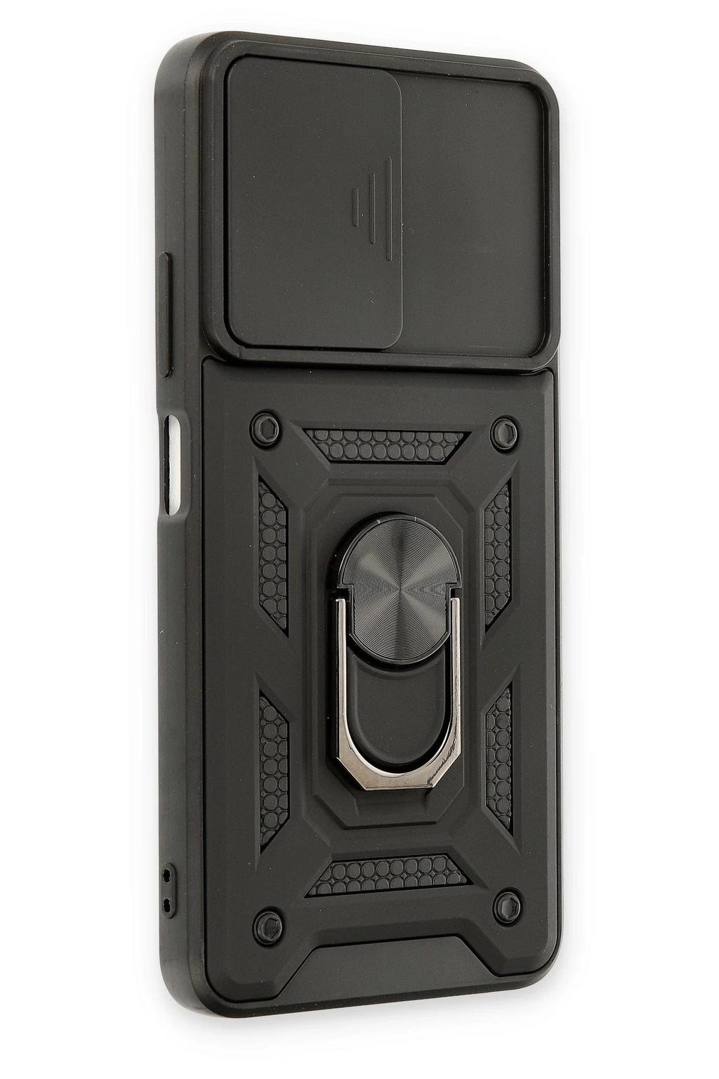 Xiaomi Redmi Note 11T Kılıf Pars Lens Yüzüklü Silikon - Siyah-(5796)