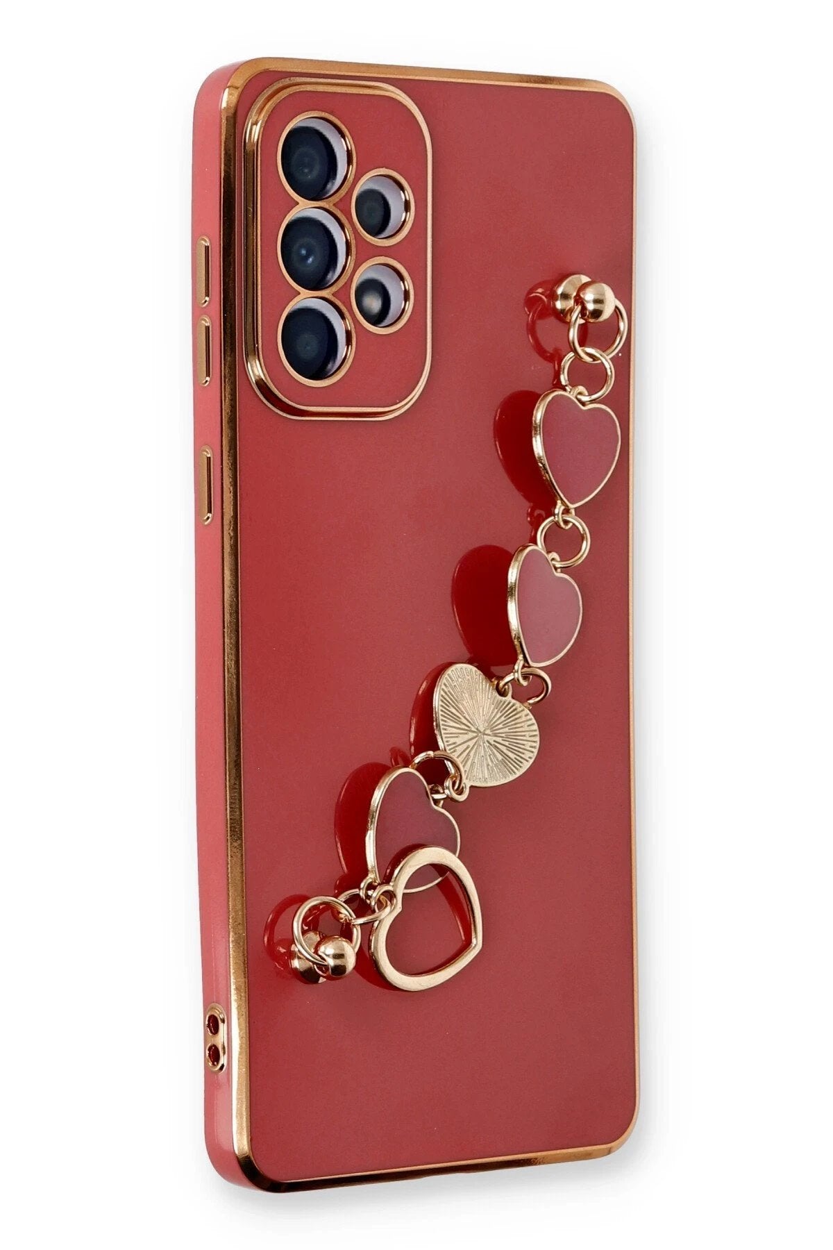 Samsung Galaxy A73 5G Kılıf Esila Silikon - Kırmızı-(5796)