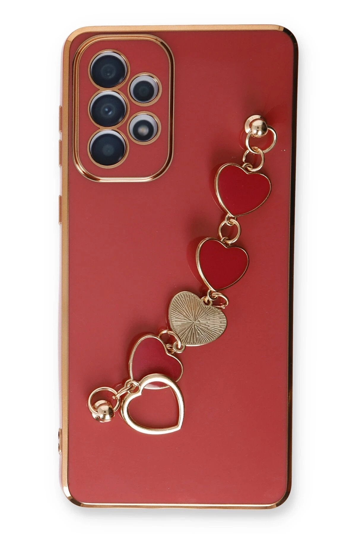 Samsung Galaxy A73 5G Kılıf Esila Silikon - Kırmızı-(5796)