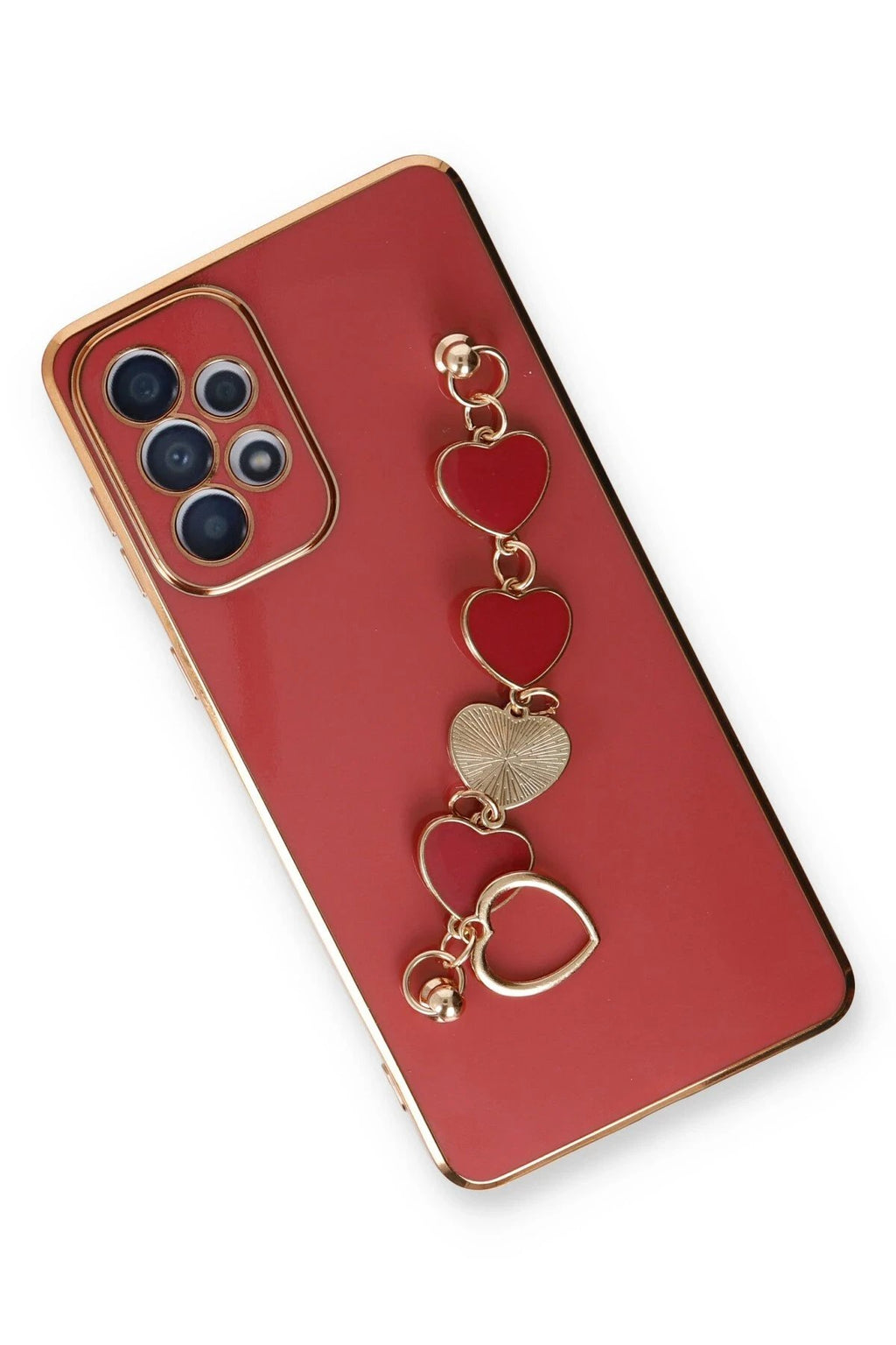 Samsung Galaxy A73 5G Kılıf Esila Silikon - Kırmızı-(5796)