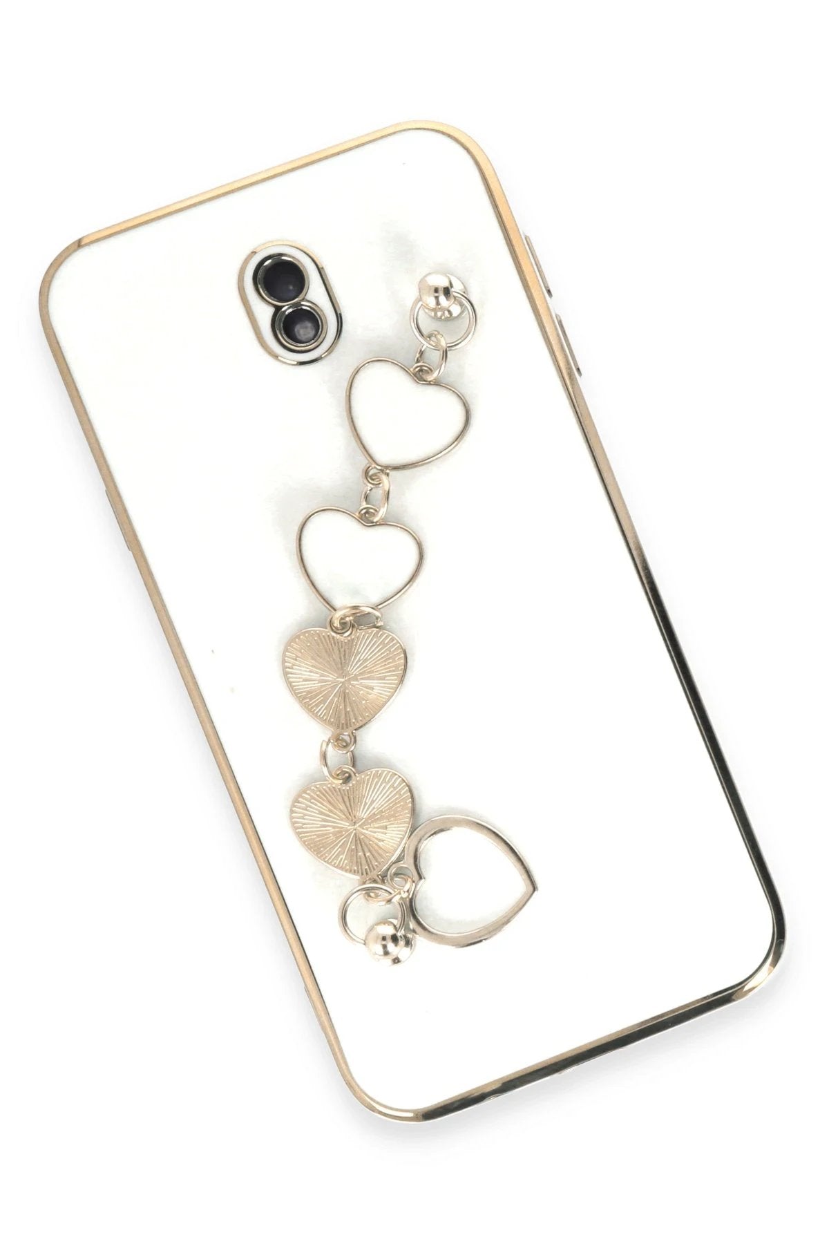 Samsung Galaxy J7 Pro / J730 Kılıf Esila Silikon - Beyaz-(5796)