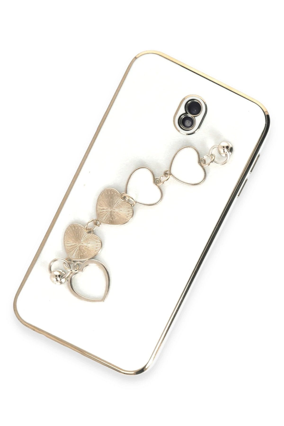 Samsung Galaxy J7 Pro / J730 Kılıf Esila Silikon - Beyaz-(5796)