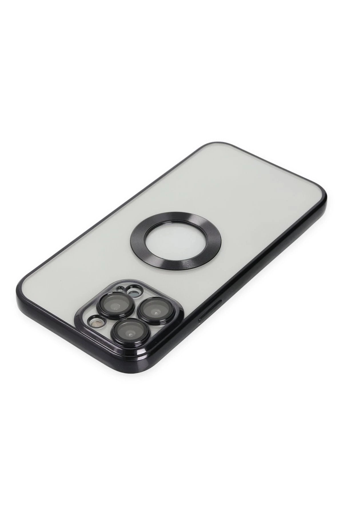 iPhone 13 Pro Kılıf Slot Silikon - Siyah-(5796)