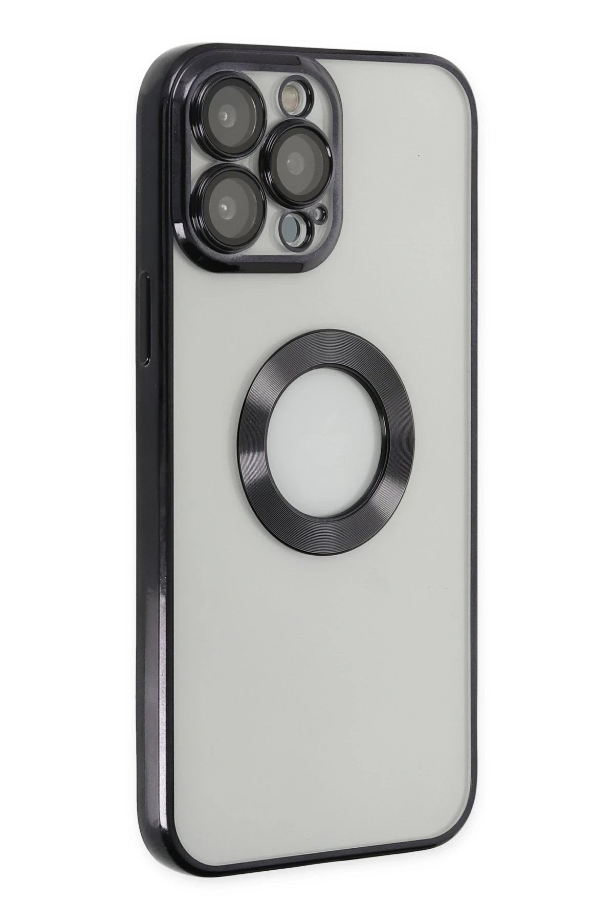 iPhone 13 Pro Kılıf Slot Silikon - Siyah-(5796)