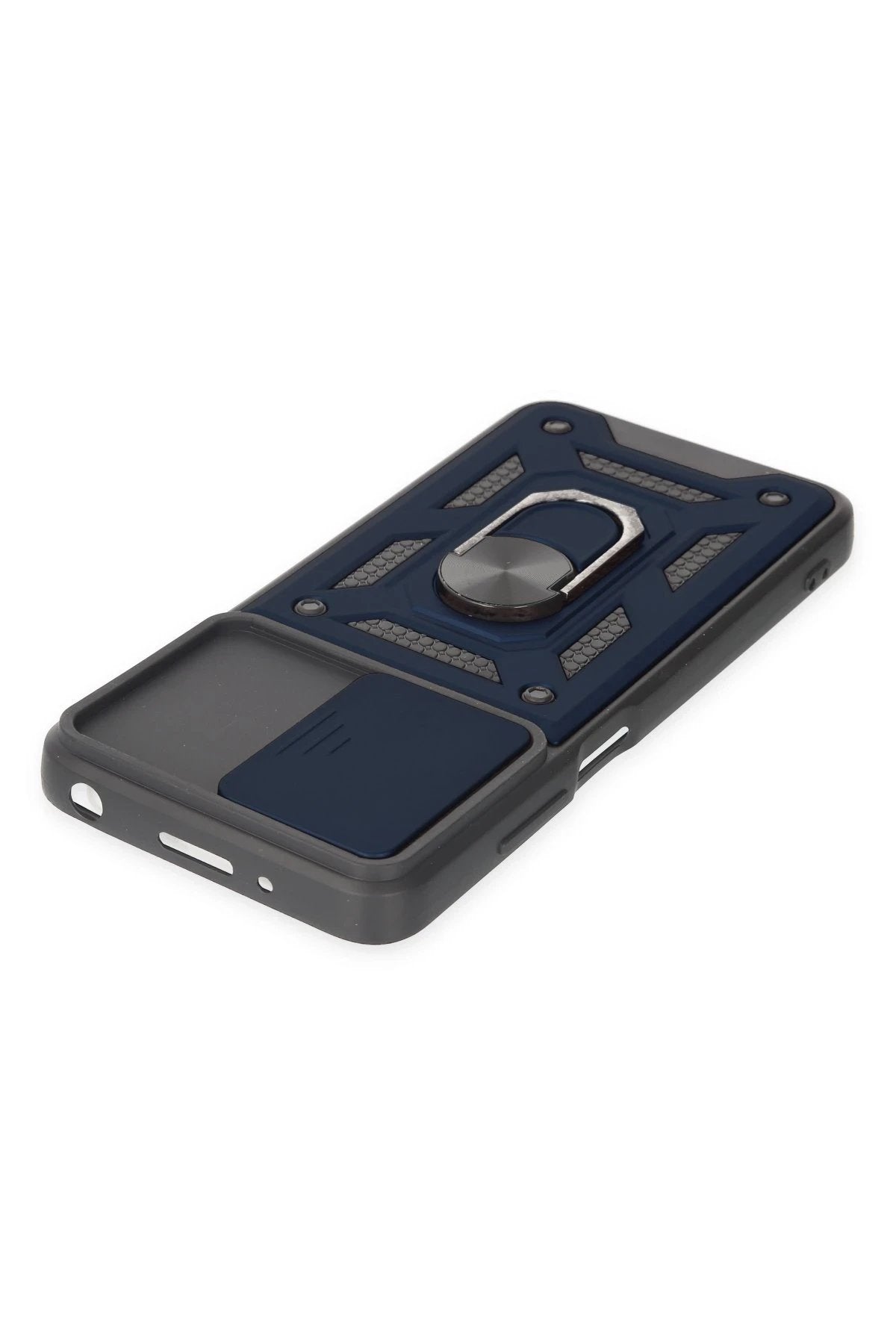 Xiaomi Redmi 10 2022 Kılıf Pars Lens Yüzüklü Silikon - Lacivert-(5796)