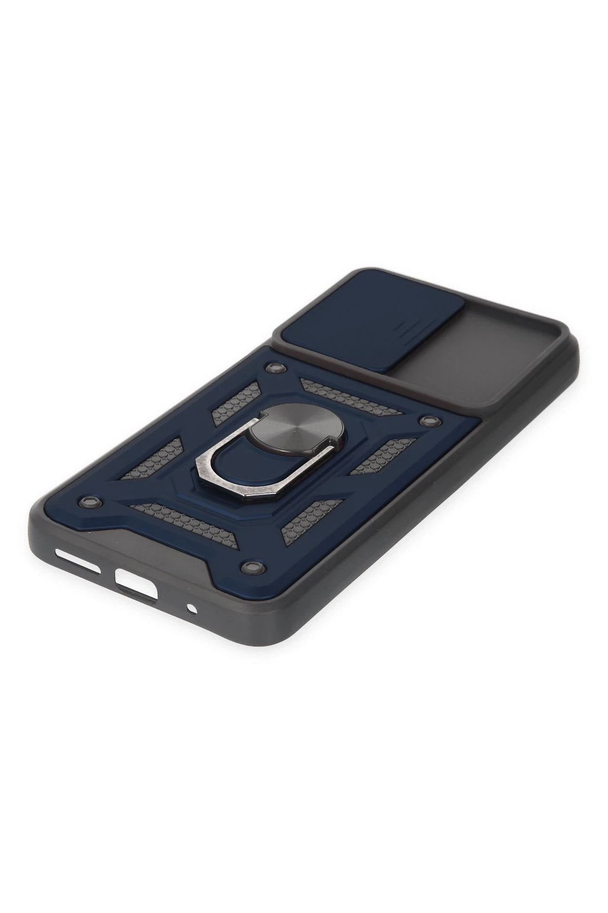 Xiaomi Redmi 10 2022 Kılıf Pars Lens Yüzüklü Silikon - Lacivert-(5796)