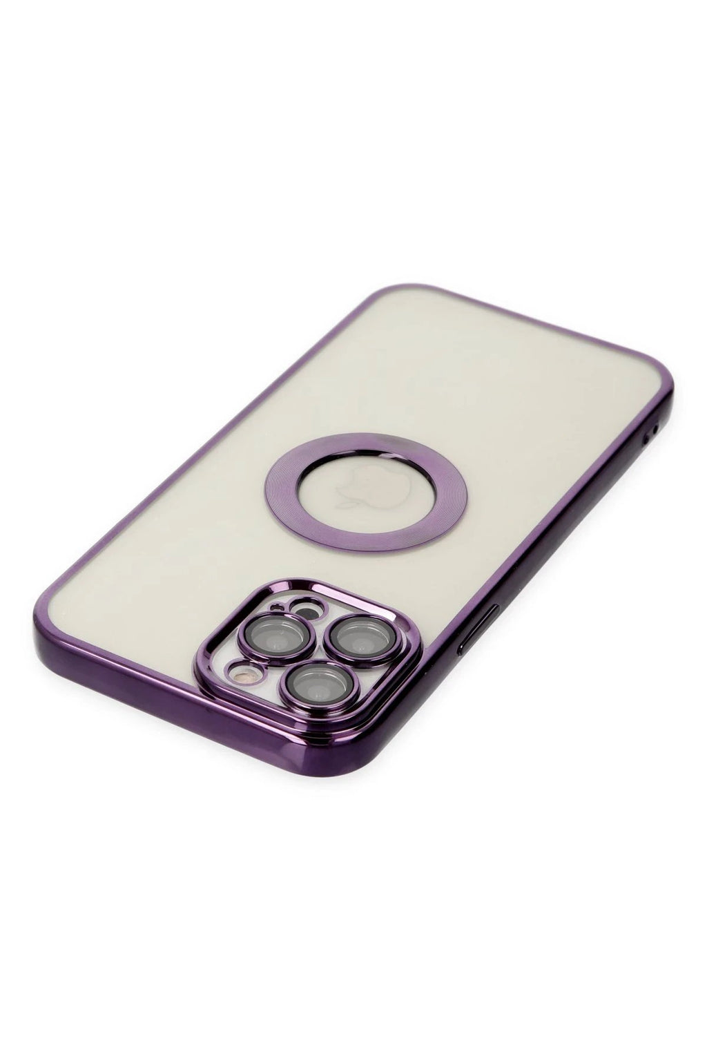 iPhone 12 Pro Kılıf Slot Silikon - Mor-(5796)