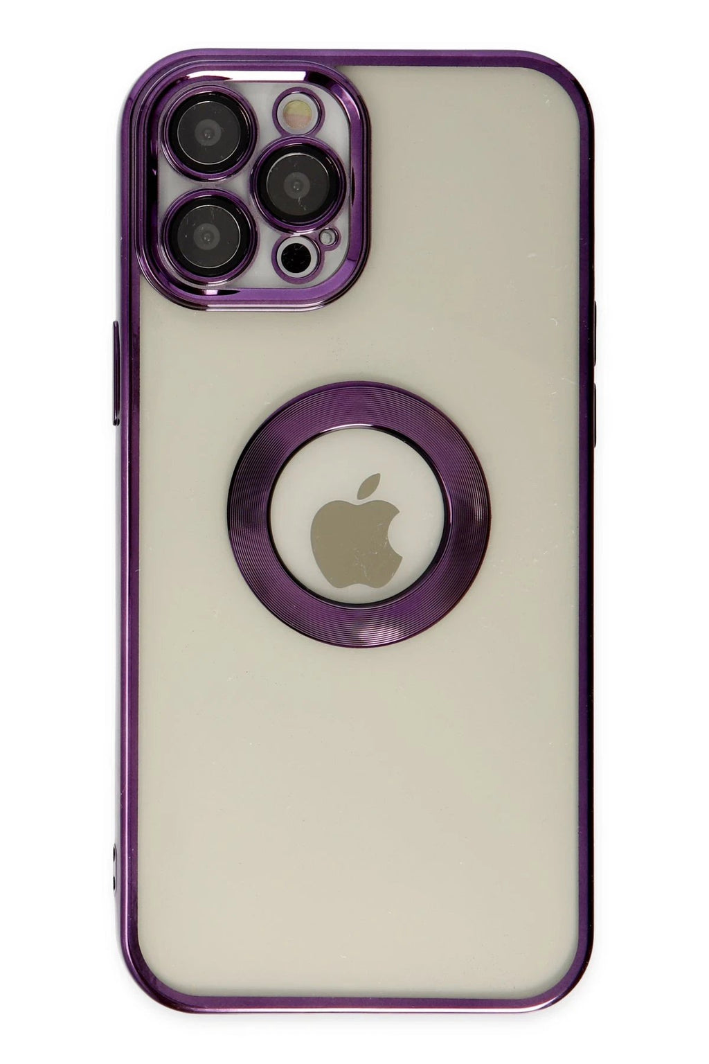 iPhone 12 Pro Kılıf Slot Silikon - Mor-(5796)