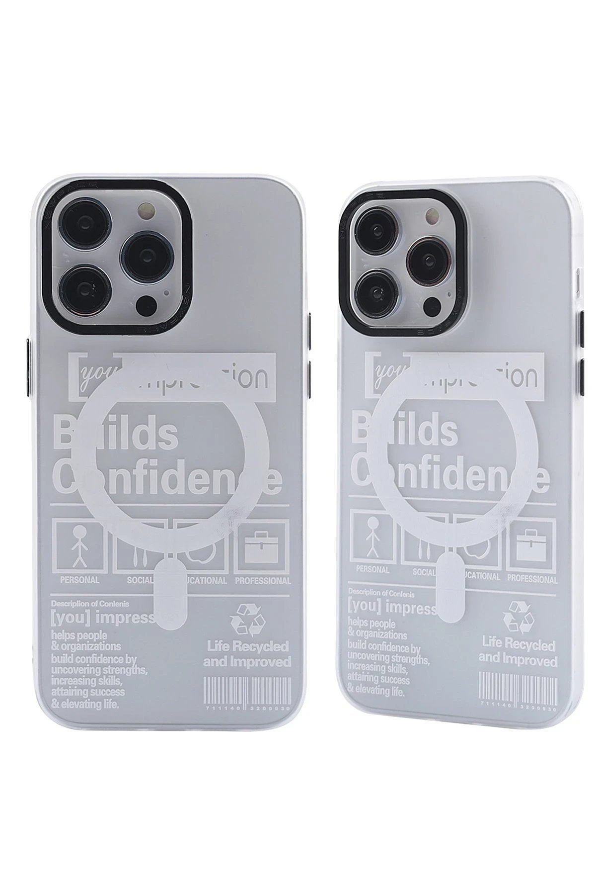 iPhone 13 Pro Kılıf Apollo Magneticsafe Desenli Kapak - Apollo Şeffaf - 4-(5796)