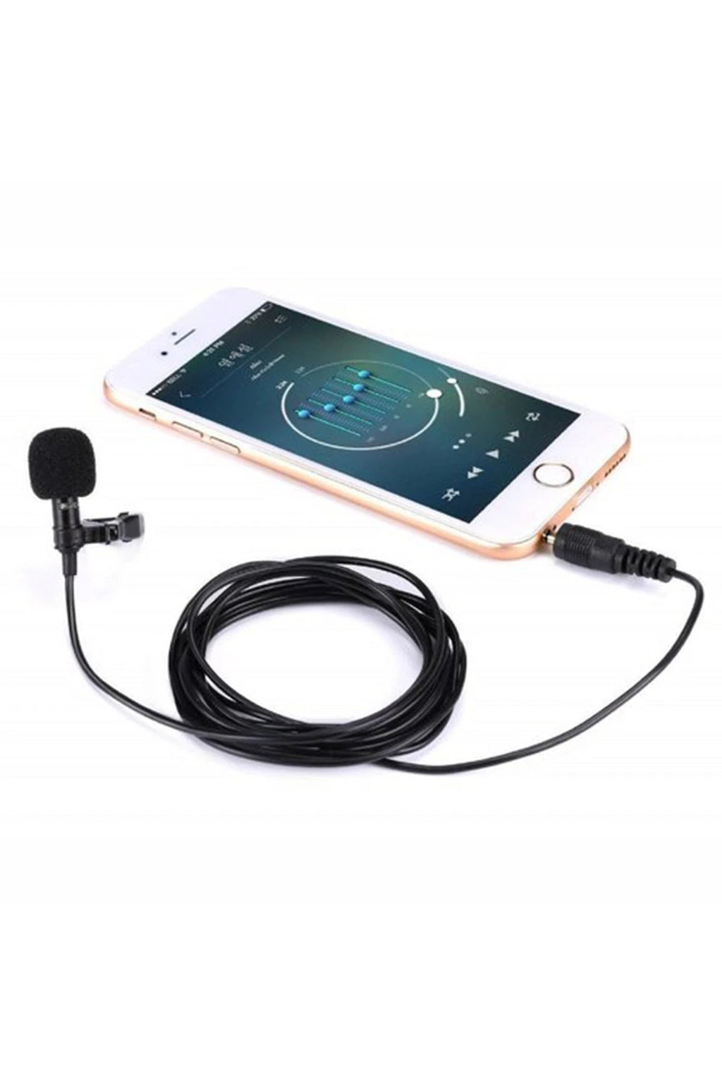 3.5mm Jak 1.5 Metre Double Mikrofon - Siyah-(5796)