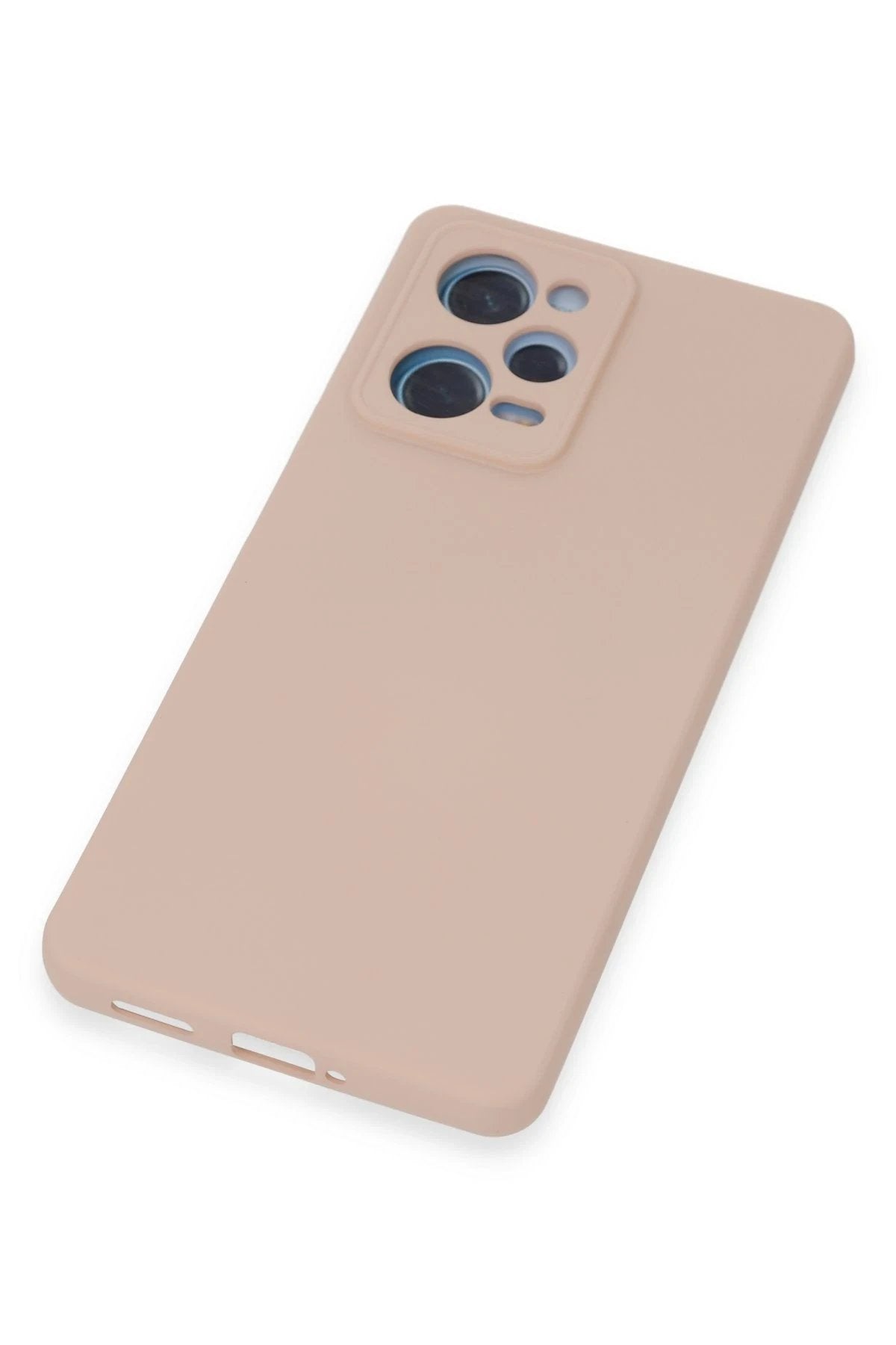 Xiaomi Redmi Note 12 Pro 5G Kılıf Nano içi Kadife Silikon - Pudra-(5796)