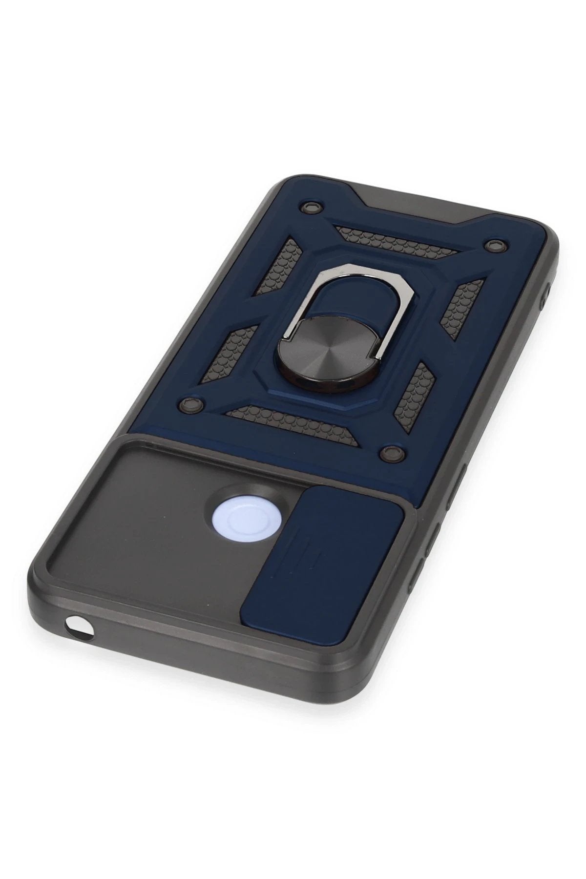 Xiaomi Redmi 12C Kılıf Pars Lens Yüzüklü Silikon - Lacivert-(5796)