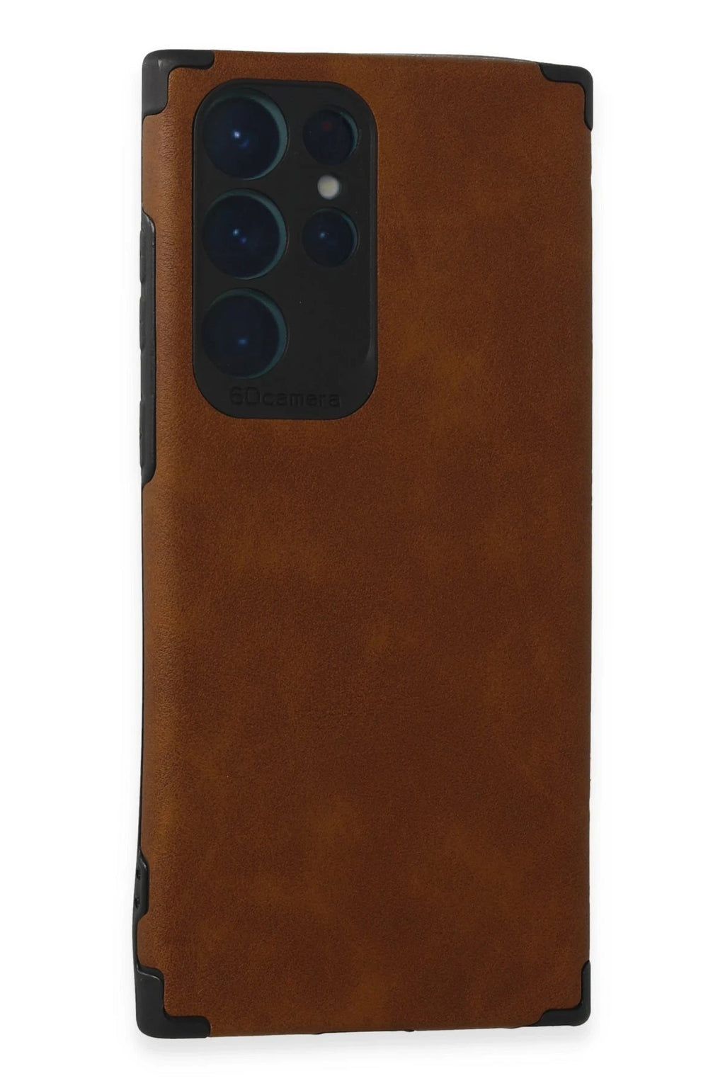 Samsung Galaxy S22 Ultra Kılıf Loop Deri Silikon - Kahverengi-(5796)