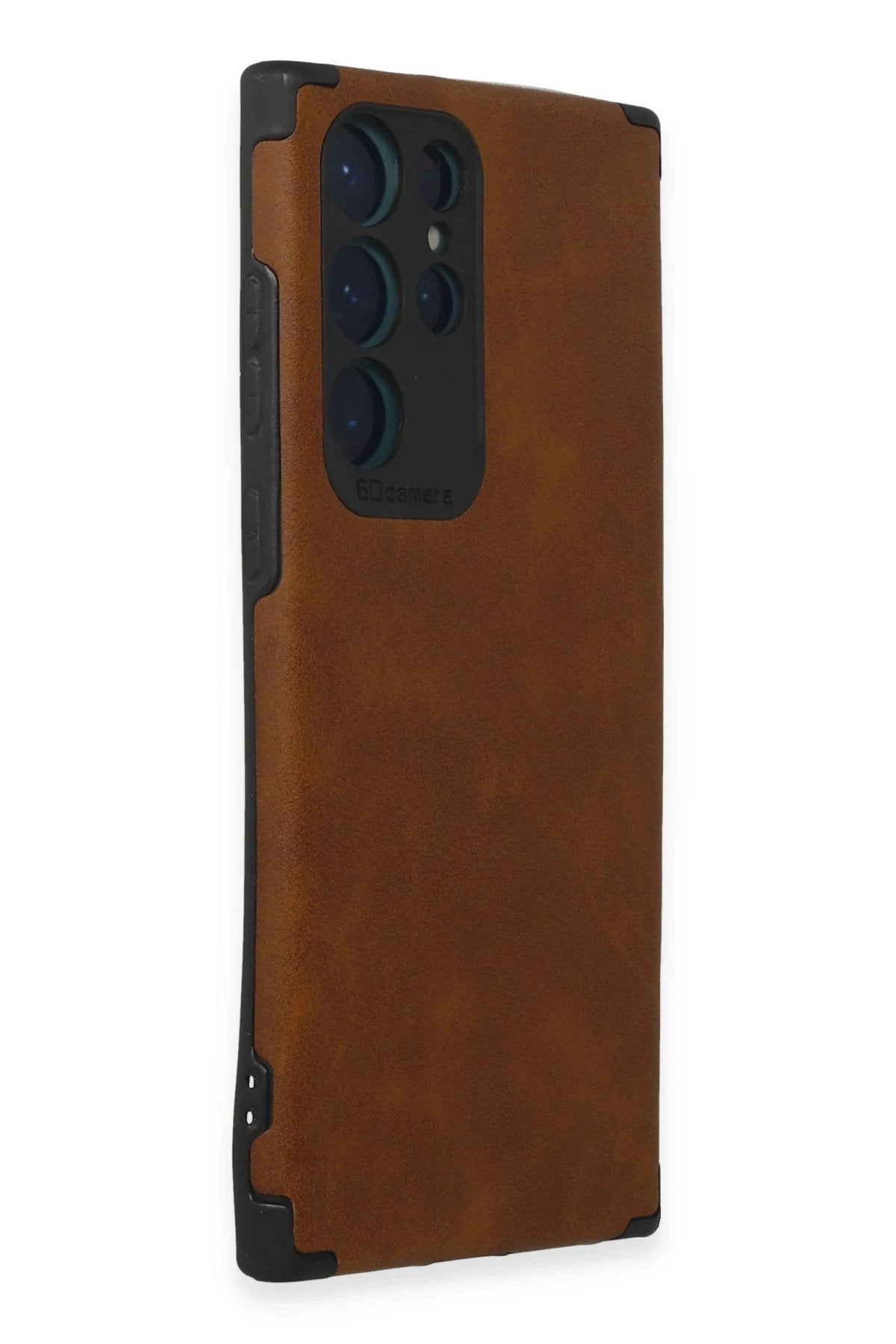 Samsung Galaxy S22 Ultra Kılıf Loop Deri Silikon - Kahverengi-(5796)