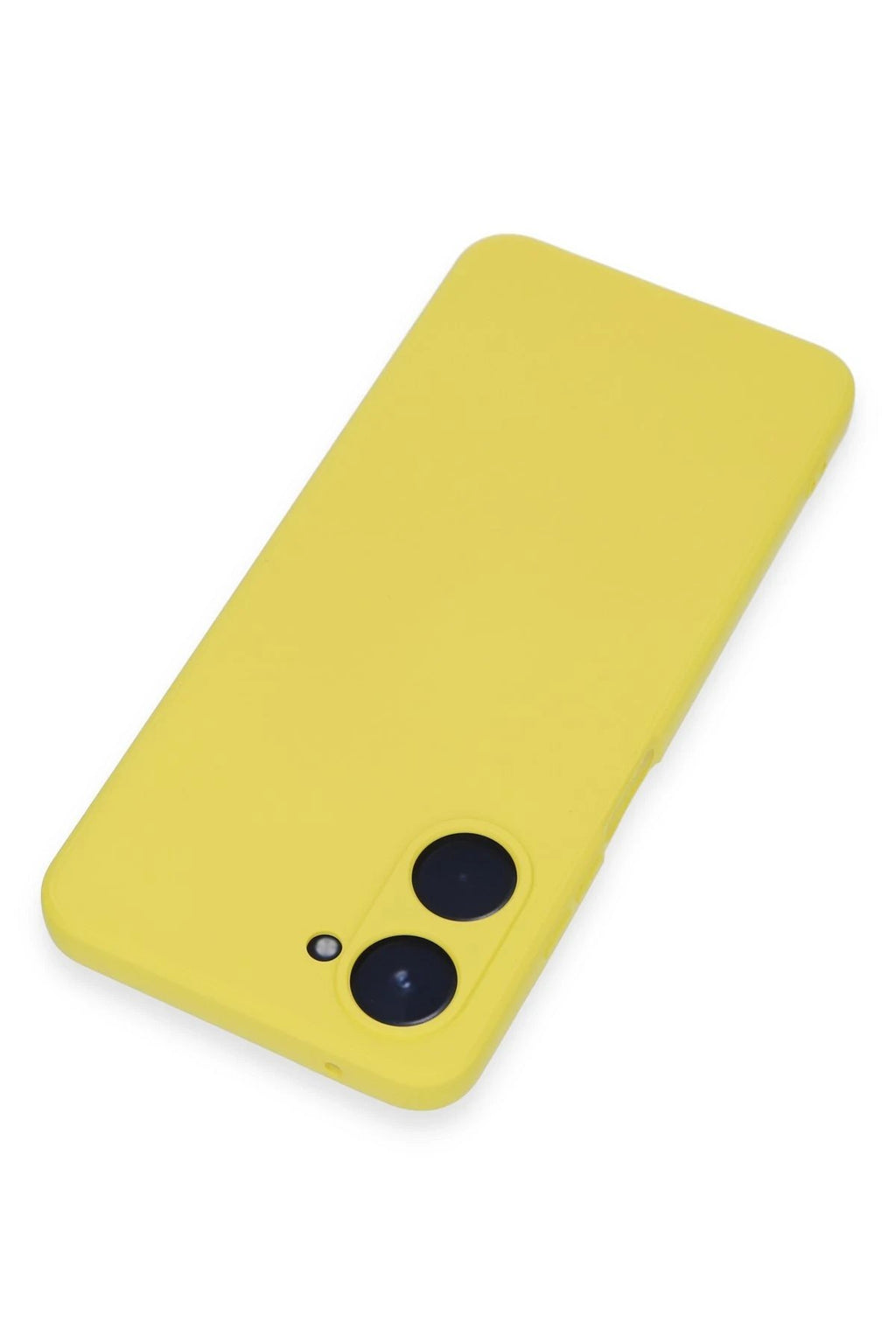 Realme 10 4G Kılıf Nano içi Kadife Silikon - Sarı-(5796)