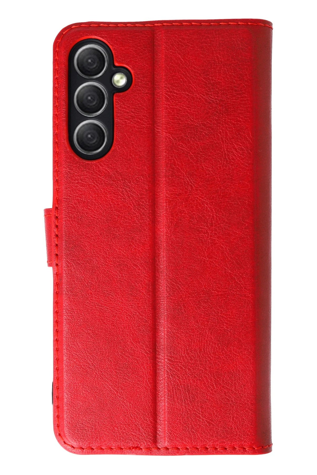 Samsung Galaxy A24 4G Kılıf Trend S Plus Kapaklı Kılıf - Kırmızı-(5796)