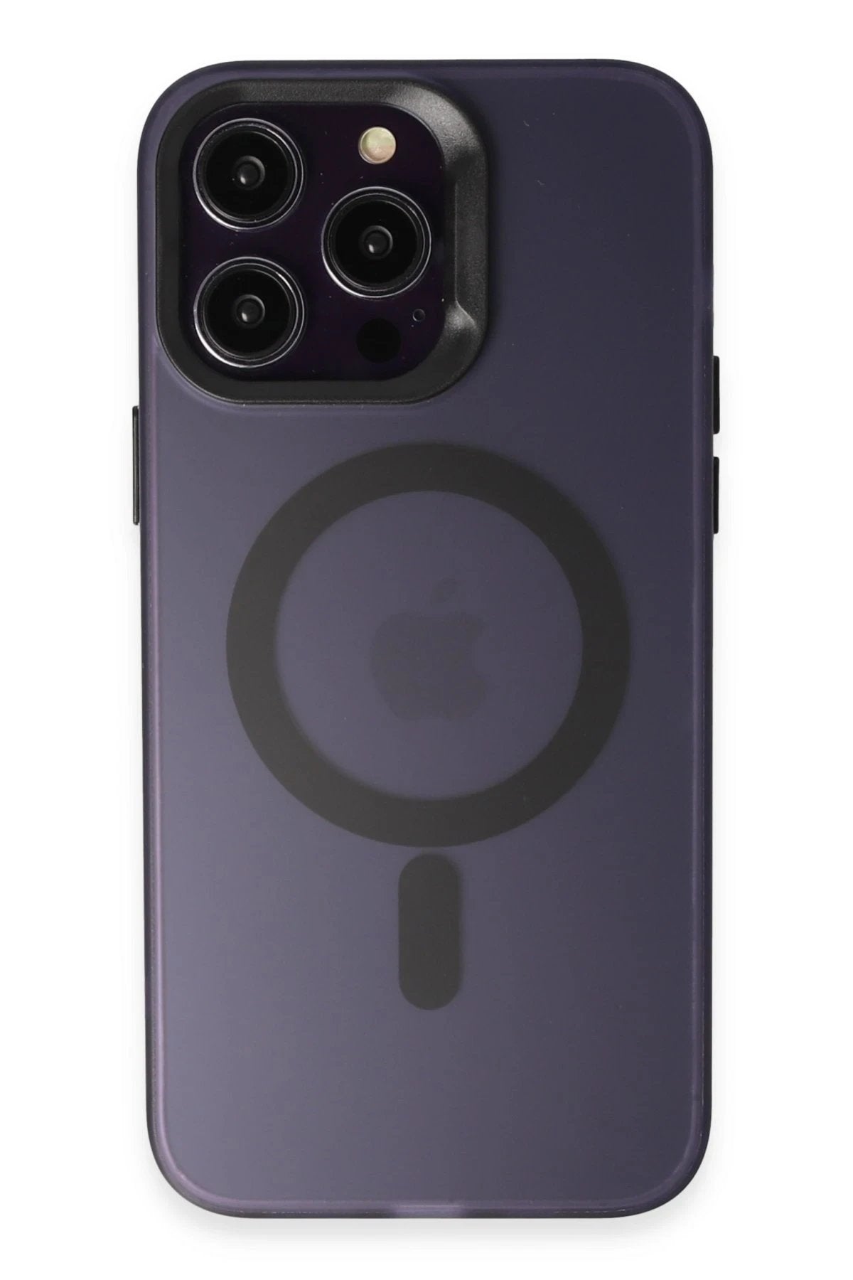 iPhone 14 Pro Kılıf Mateks Magsafe Kapak - Derin Mor-(5796)