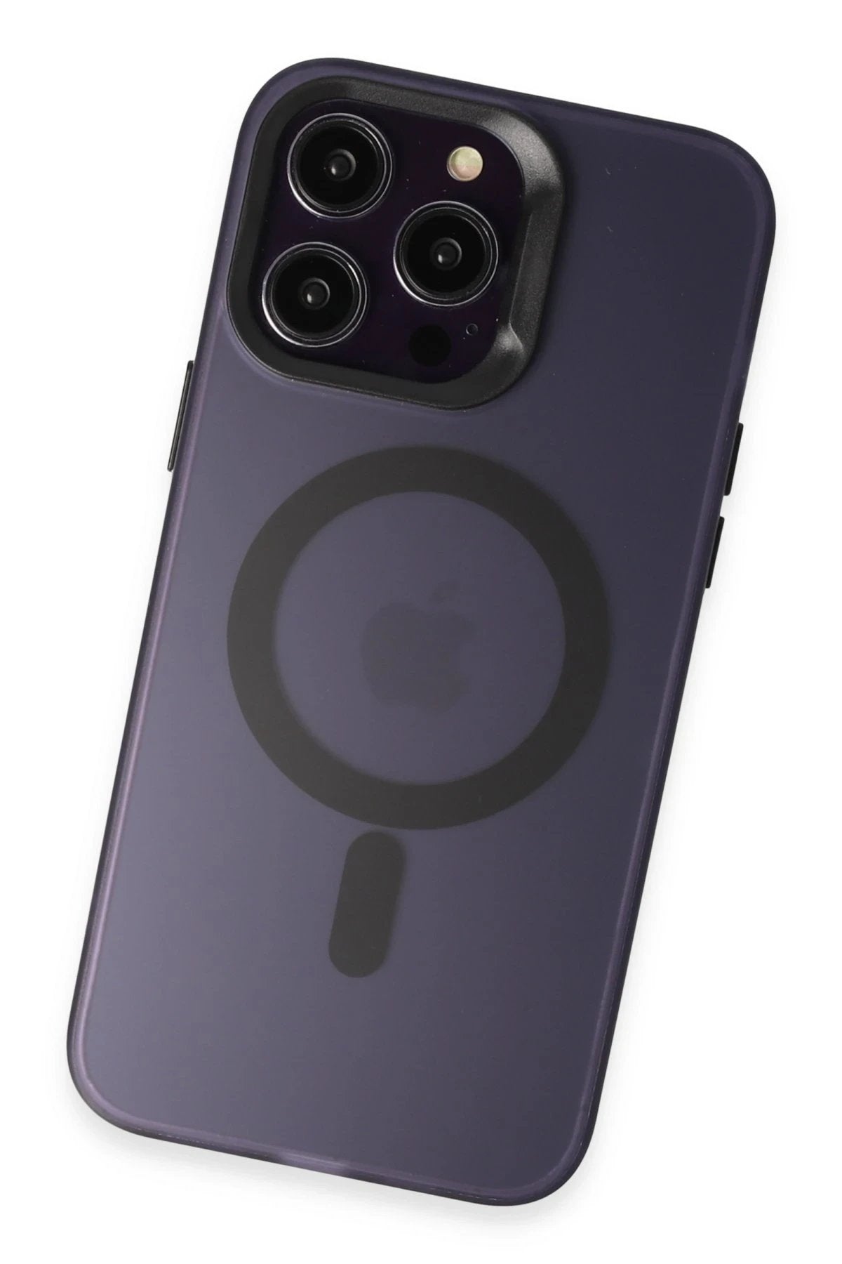 iPhone 14 Pro Kılıf Mateks Magsafe Kapak - Derin Mor-(5796)