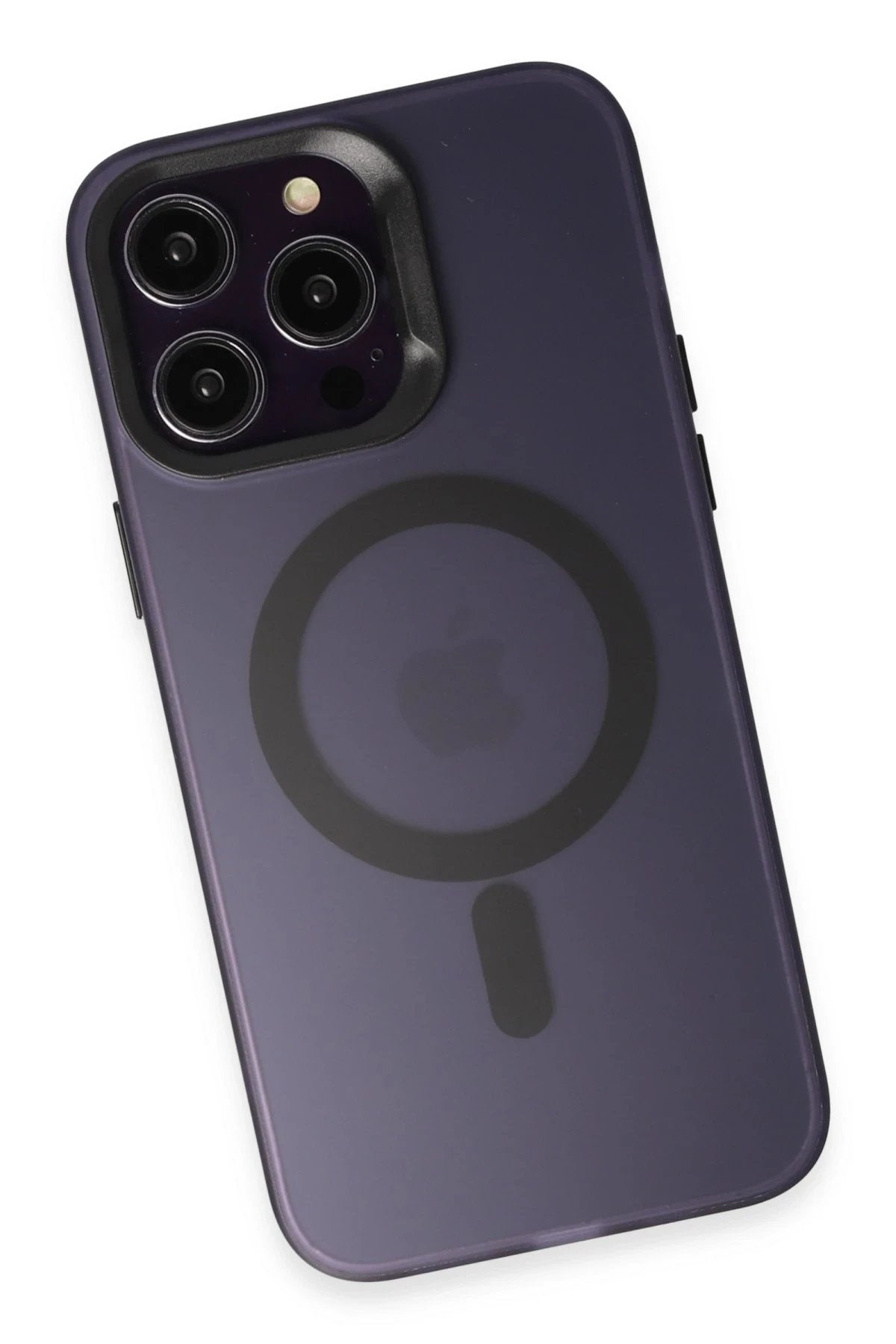 iPhone 14 Pro Kılıf Mateks Magsafe Kapak - Derin Mor-(5796)