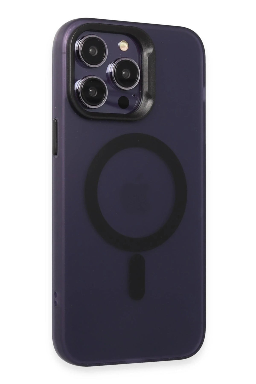 iPhone 14 Pro Max Kılıf Mateks Magsafe Kapak - Derin Mor-(5796)