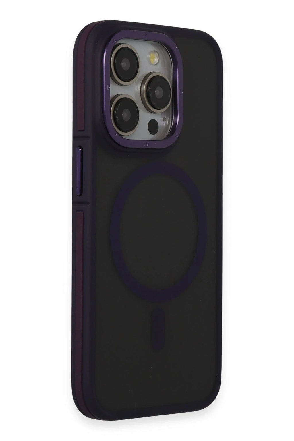 iPhone 14 Pro Kılıf Rocky Magsafe Kapak - Derin Mor-(5796)