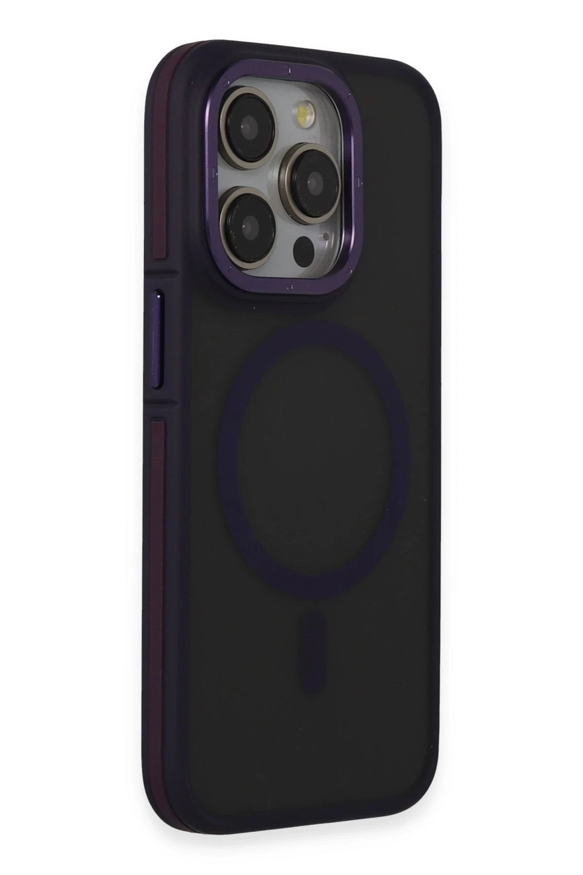 iPhone 14 Pro Kılıf Rocky Magsafe Kapak - Derin Mor-(5796)