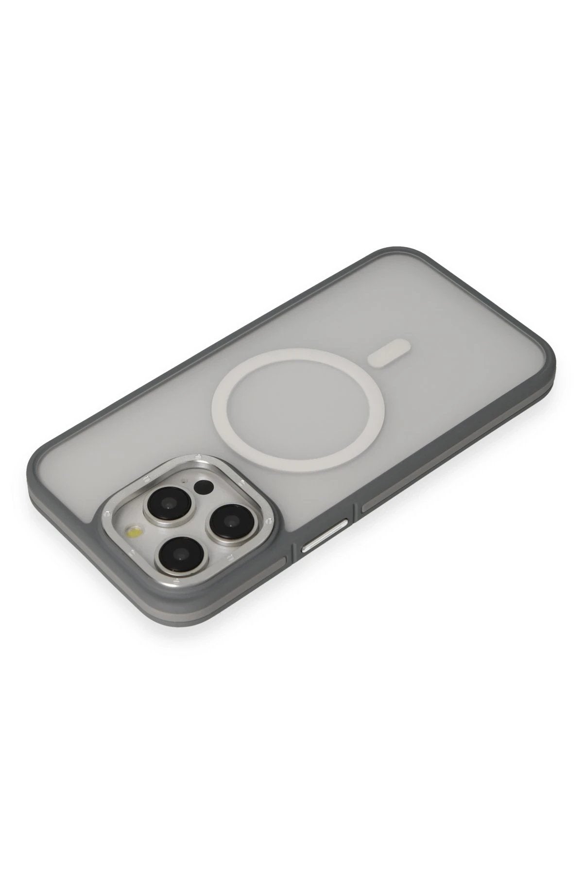 iPhone 14 Pro Kılıf Rocky Magsafe Kapak - Gümüş-(5796)