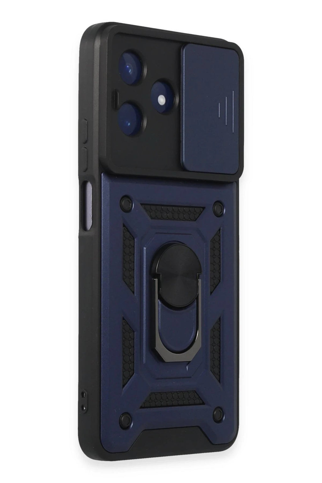 Realme C53 Kılıf Pars Lens Yüzüklü Silikon - Lacivert-(5796)