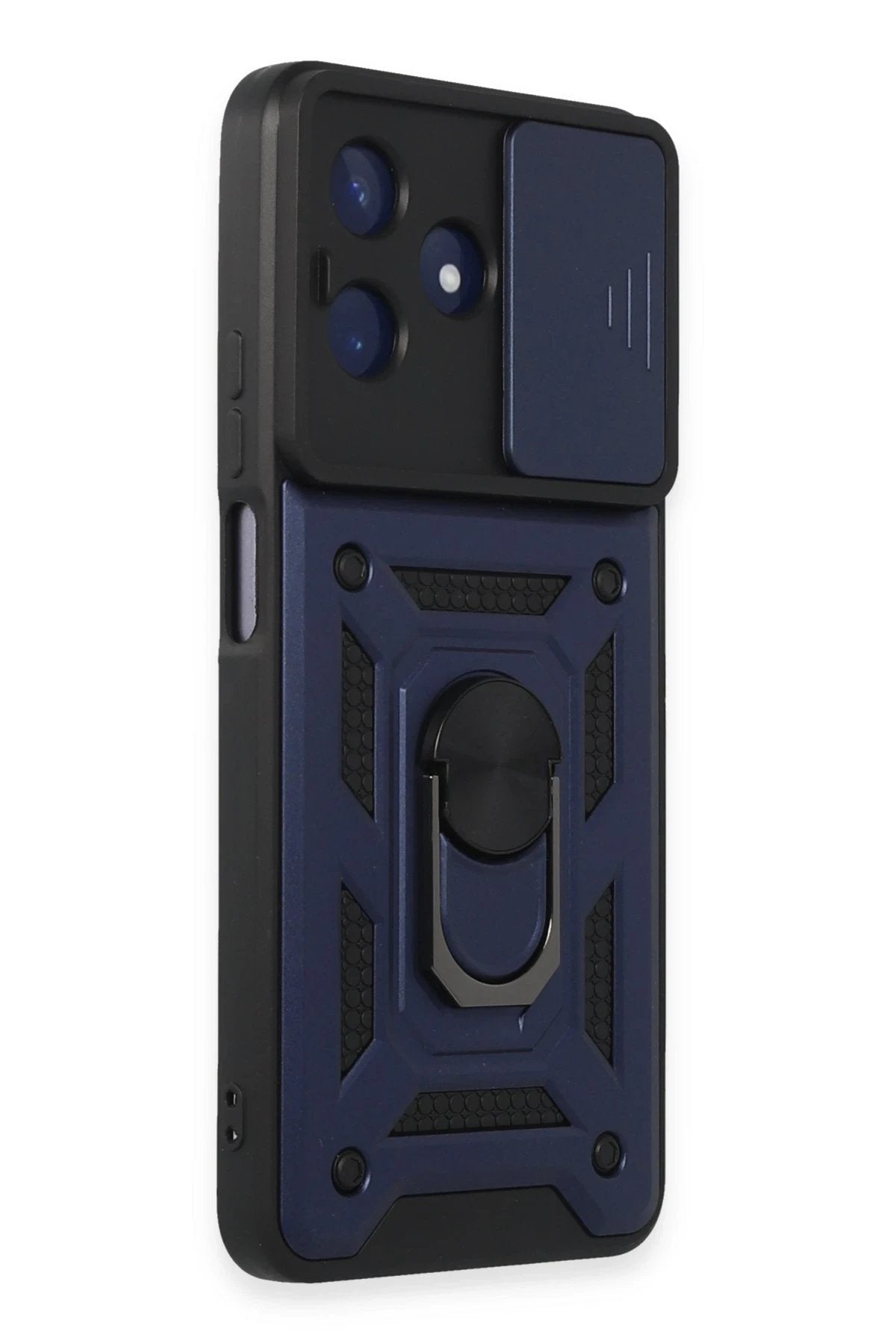 Realme C53 Kılıf Pars Lens Yüzüklü Silikon - Lacivert-(5796)