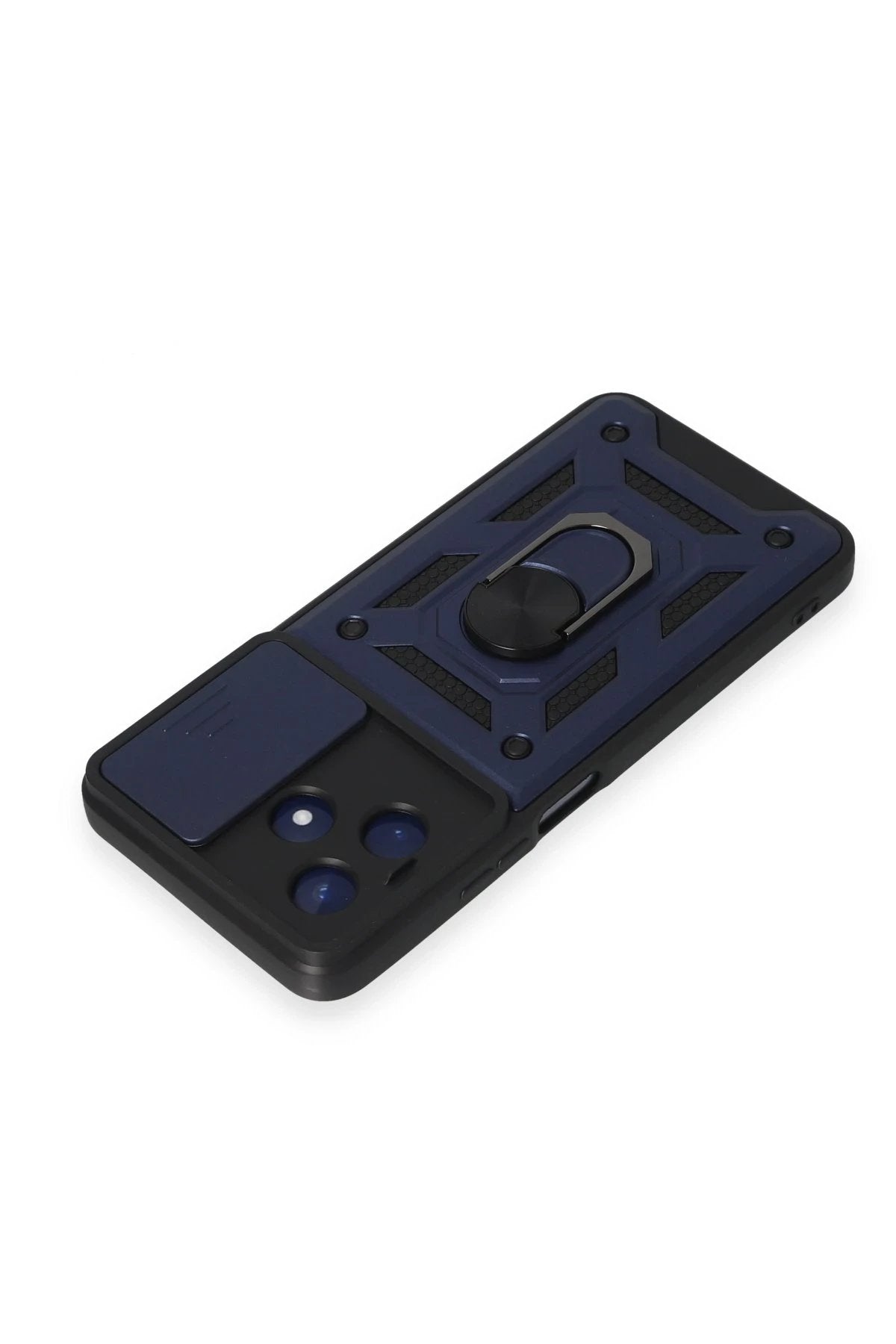 Realme C53 Kılıf Pars Lens Yüzüklü Silikon - Lacivert-(5796)