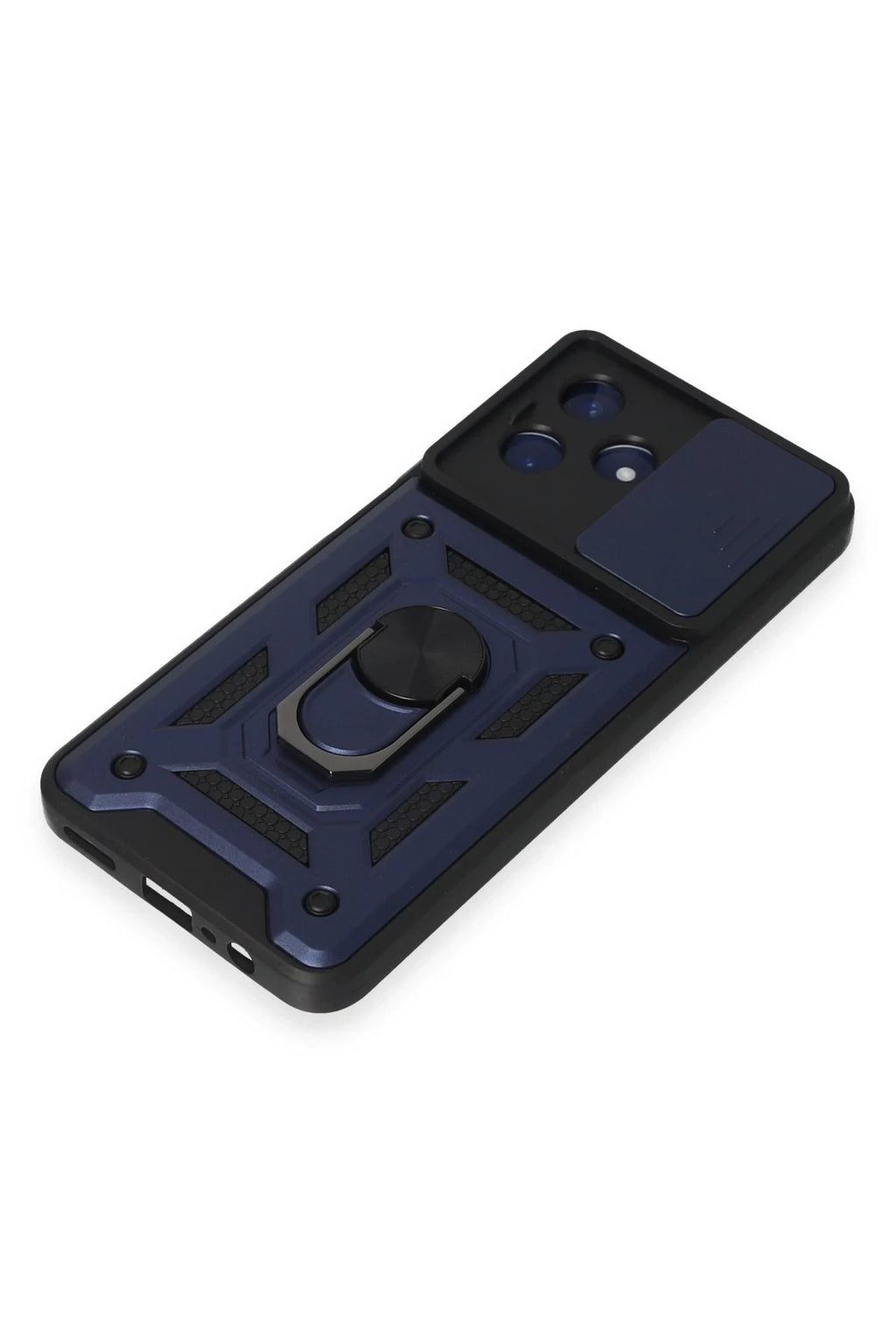 Realme C53 Kılıf Pars Lens Yüzüklü Silikon - Lacivert-(5796)