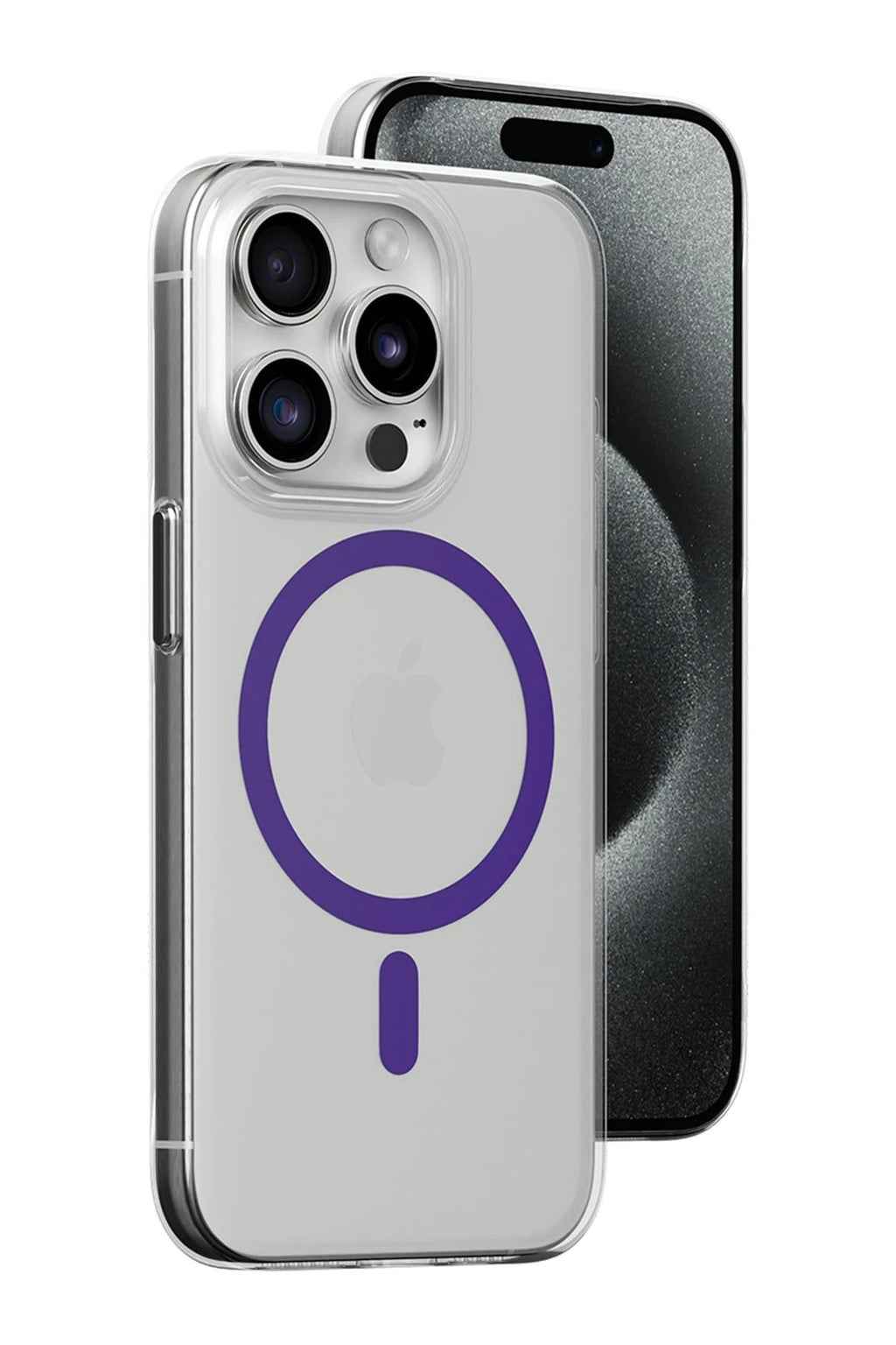iPhone 14 Pro Kılıf Bubble Magsafe Kapak - Mor-(5796)
