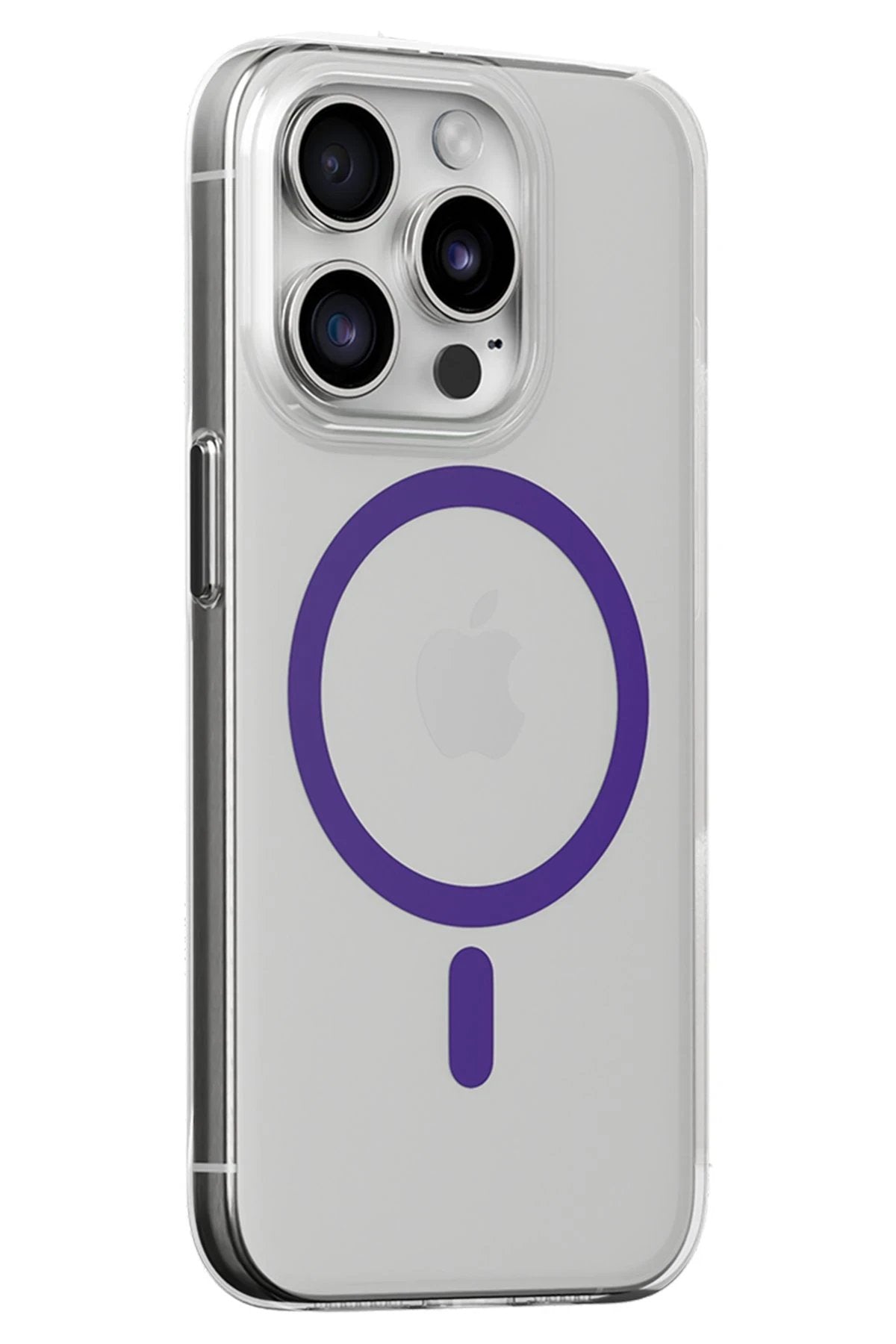 iPhone 14 Pro Kılıf Bubble Magsafe Kapak - Mor-(5796)