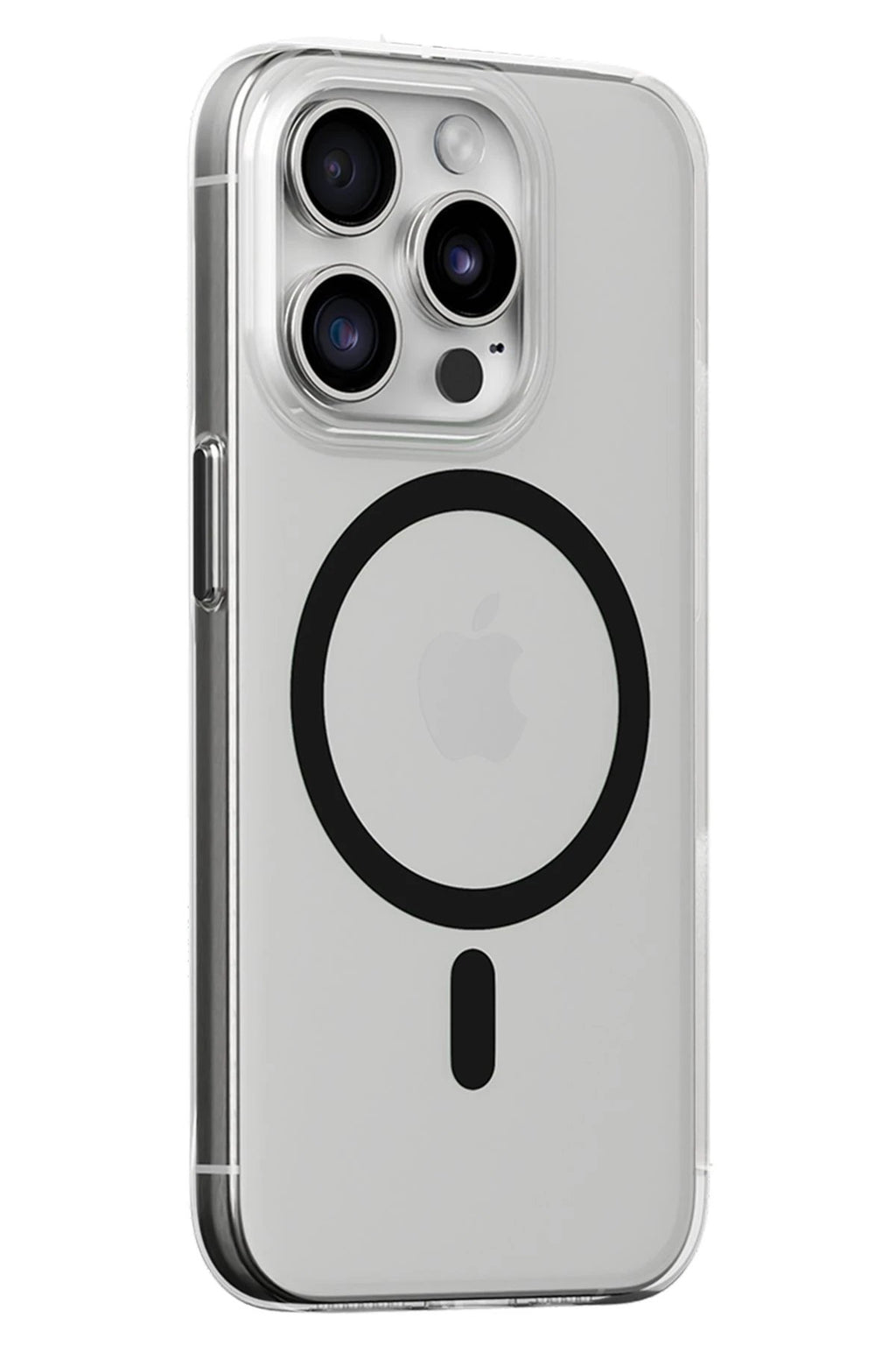 iPhone 15 Pro Max Kılıf Bubble Magsafe Kapak - Siyah-(5796)