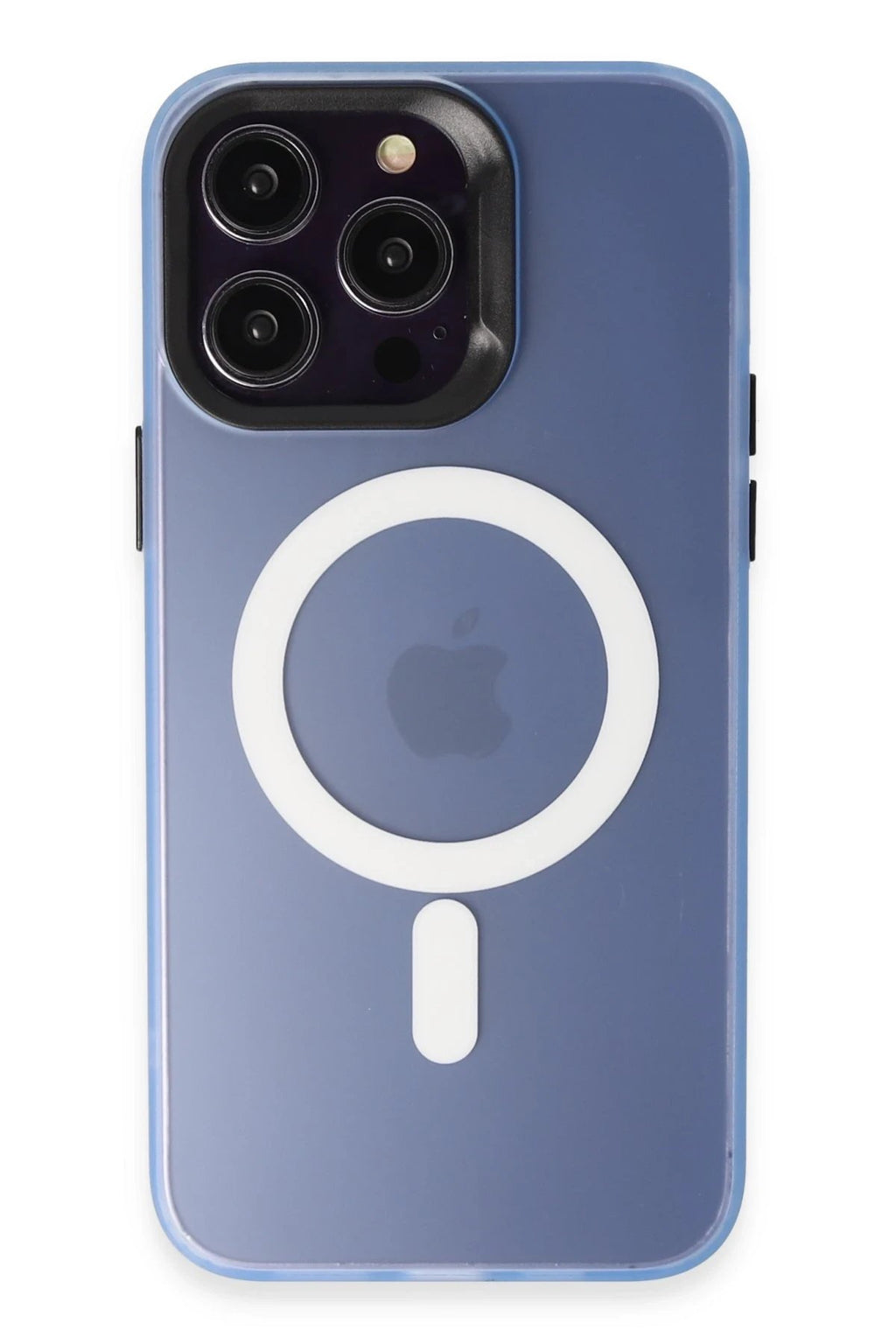 iPhone 15 Pro Max Kılıf Mateks Magsafe Kapak - Sierra Blue-(5796)