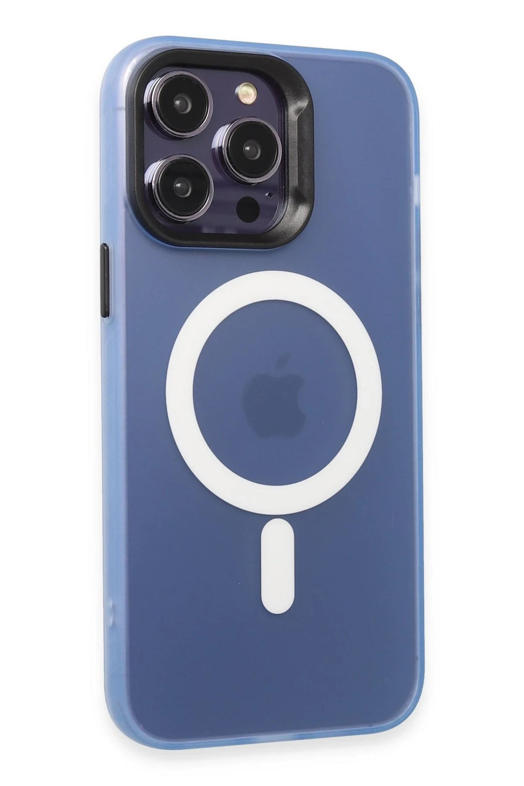 iPhone 15 Pro Max Kılıf Mateks Magsafe Kapak - Sierra Blue-(5796)