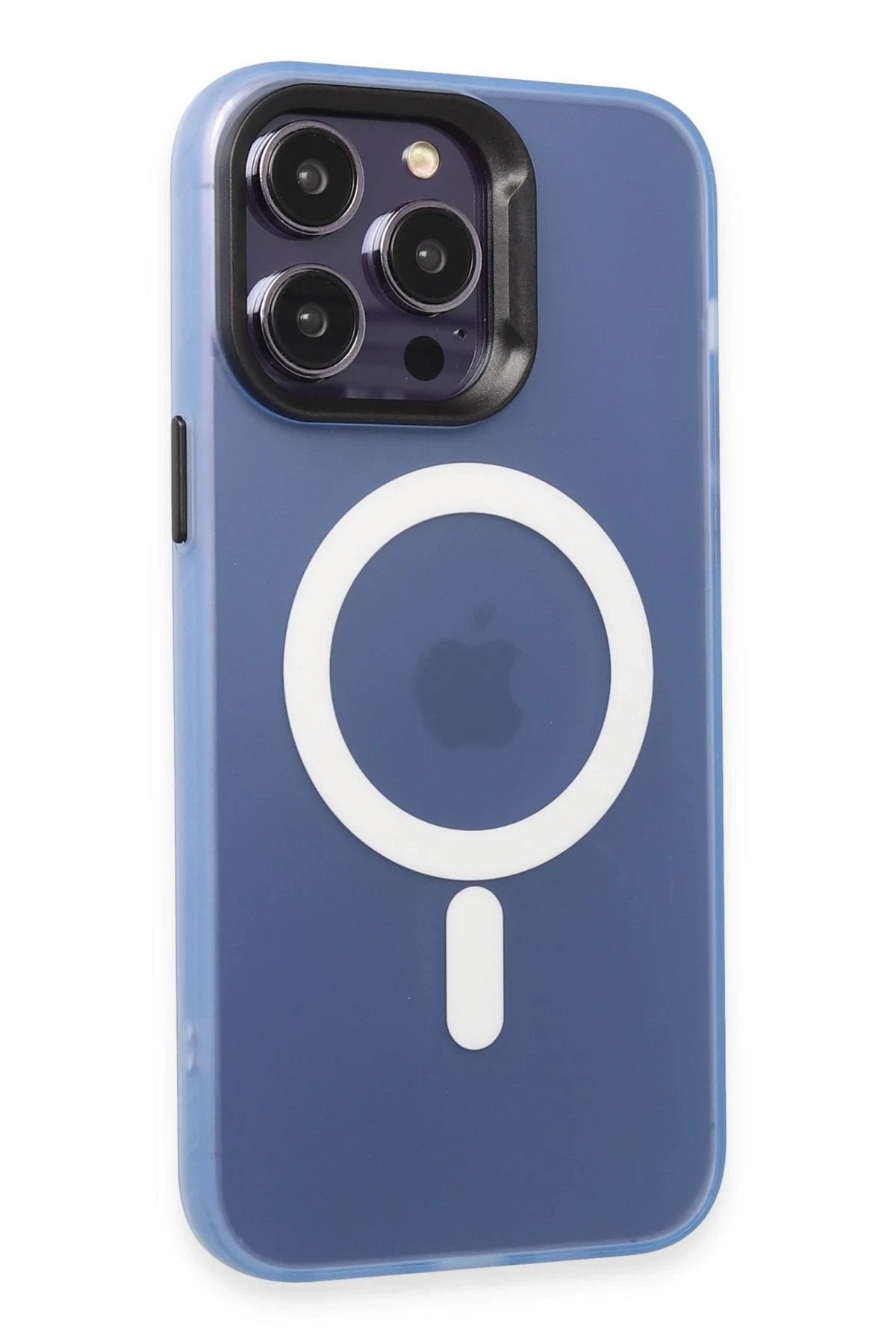 iPhone 15 Pro Max Kılıf Mateks Magsafe Kapak - Sierra Blue-(5796)