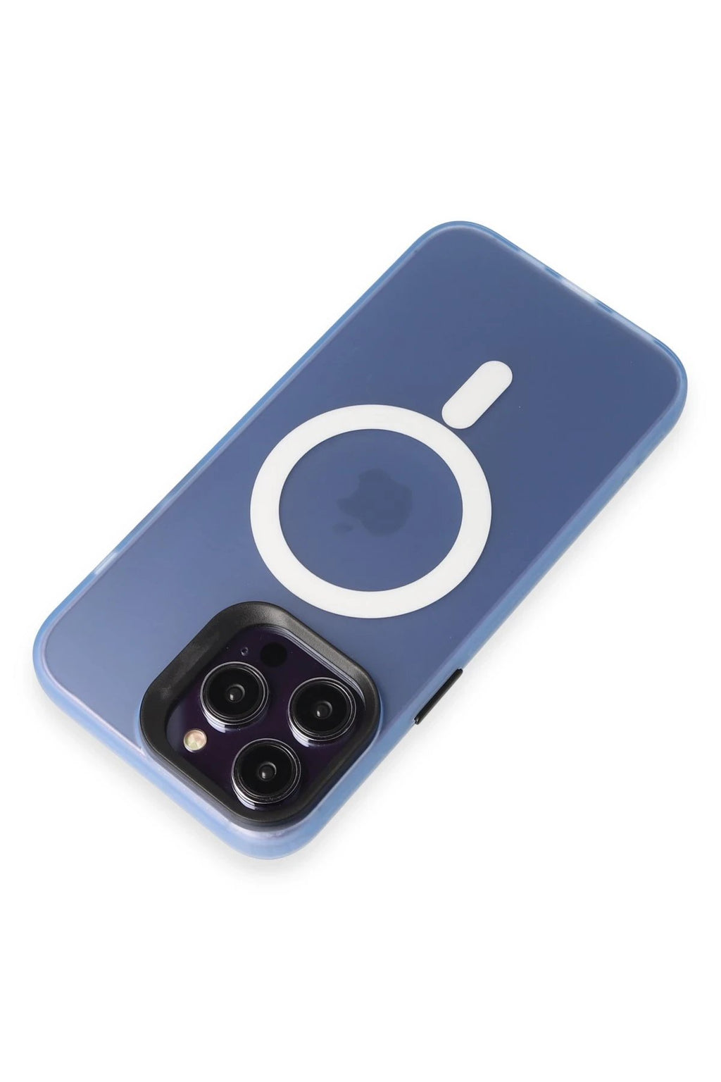 iPhone 15 Pro Max Kılıf Mateks Magsafe Kapak - Sierra Blue-(5796)