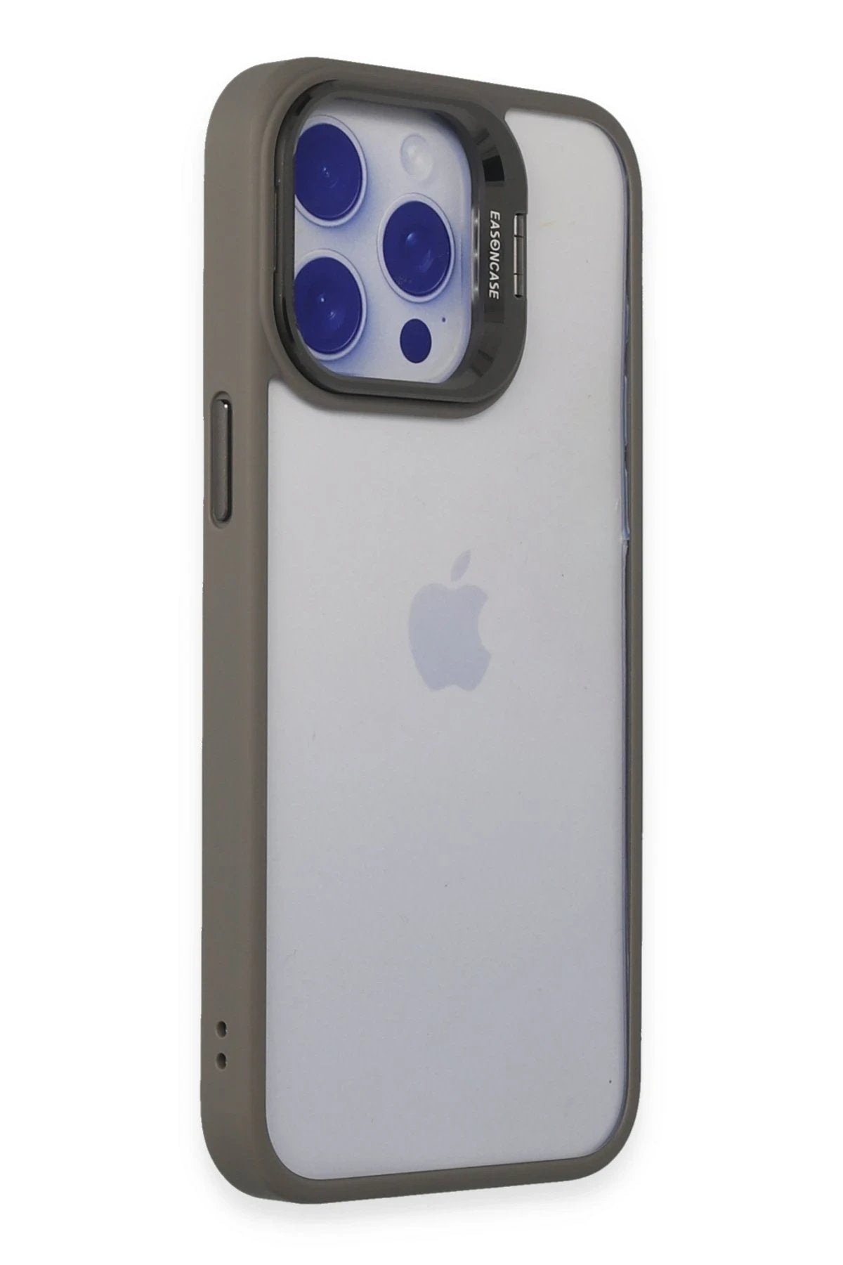 iPhone 15 Pro Max Kılıf Roblox Lens Standlı Kapak - Titan Gri-(5796)