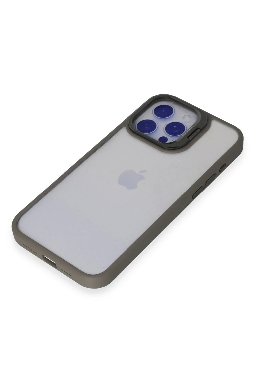 iPhone 15 Pro Max Kılıf Roblox Lens Standlı Kapak - Titan Gri-(5796)