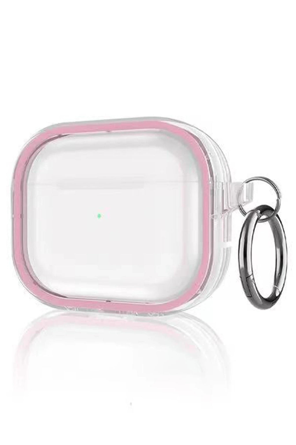 Airpods Pro 2 (2.nesil) Shiny Şeffaf Kılıf - Pembe-(5796)