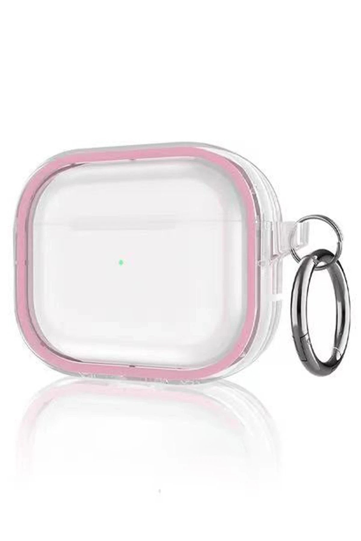 Airpods Pro 2 (2.nesil) Shiny Şeffaf Kılıf - Pembe-(5796)