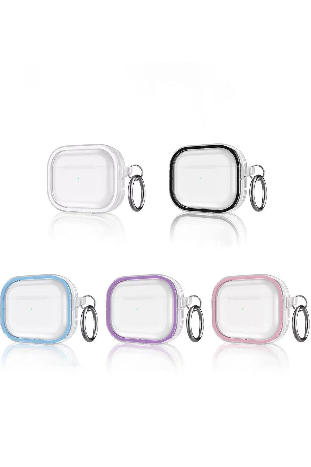 Airpods Pro 2 (2.nesil) Shiny Şeffaf Kılıf - Mor-(5796)