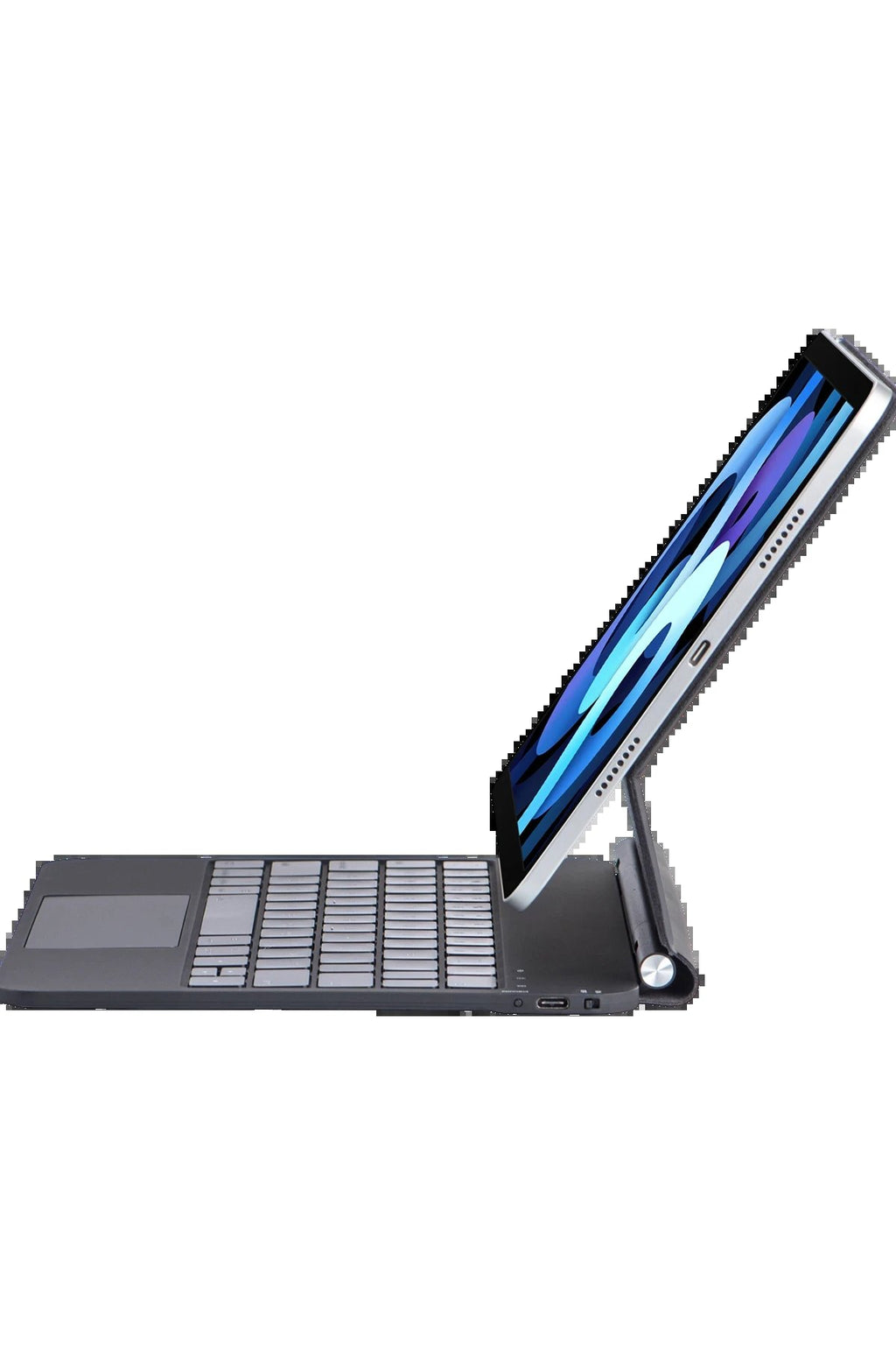 iPad Pro 11 (2024) Kılıf X7P Magic Manyetik Klavyeli Tablet Kılıfı - Siyah-(5796)