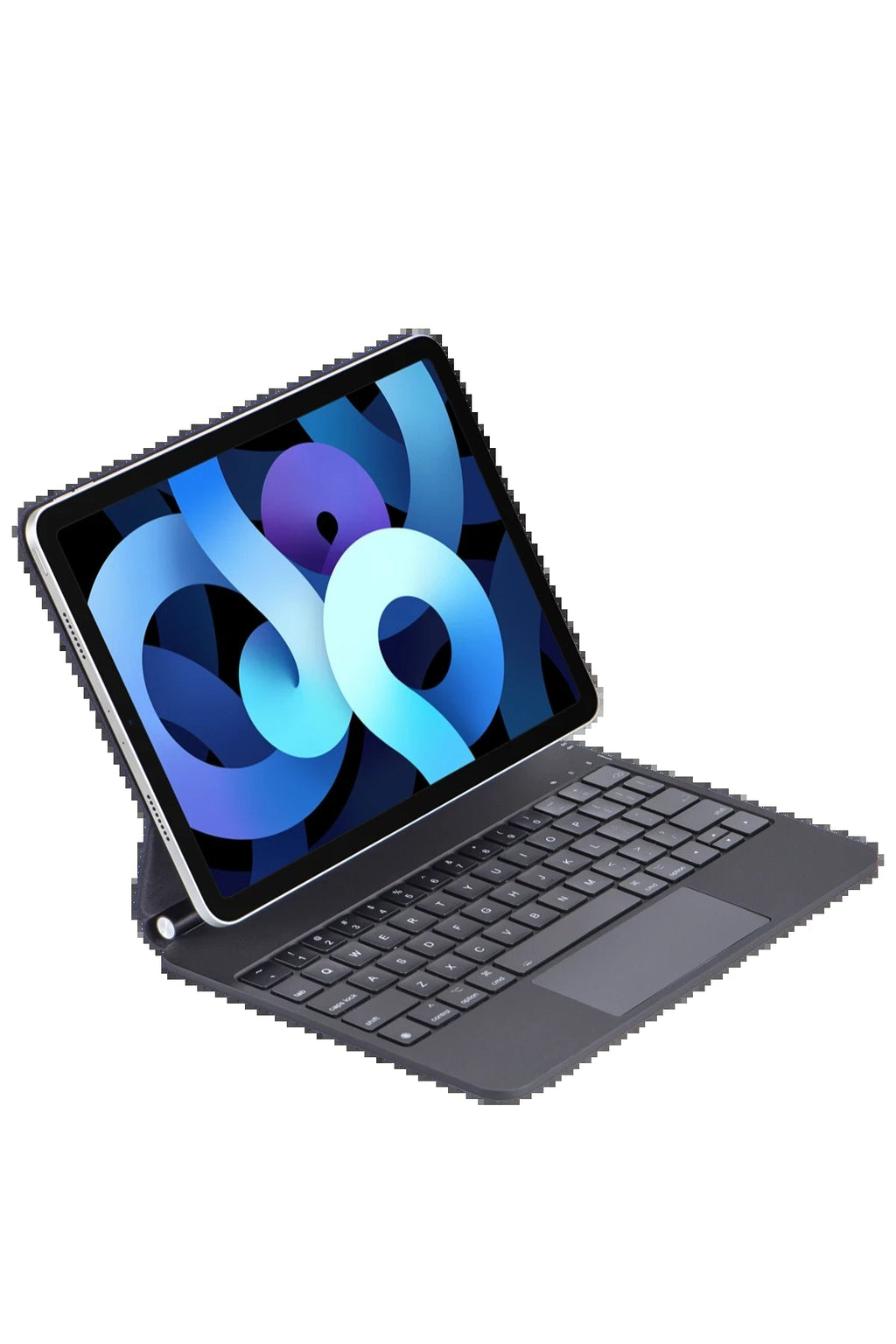 iPad Pro 11 (2024) Kılıf X7P Magic Manyetik Klavyeli Tablet Kılıfı - Siyah-(5796)