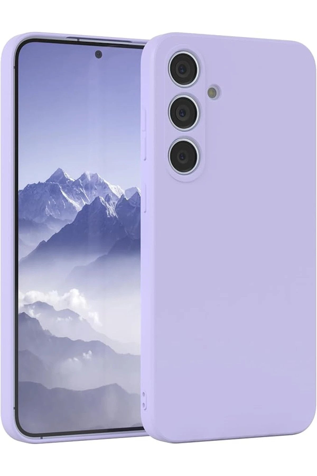Samsung Galaxy S24 FE Kılıf First Silikon - Lila-(5796)