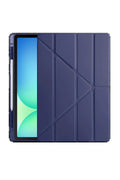 iPad Pro 11 (2024) Kılıf Kalemlikli Hugo Tablet Kılıfı - Lacivert-(5796)