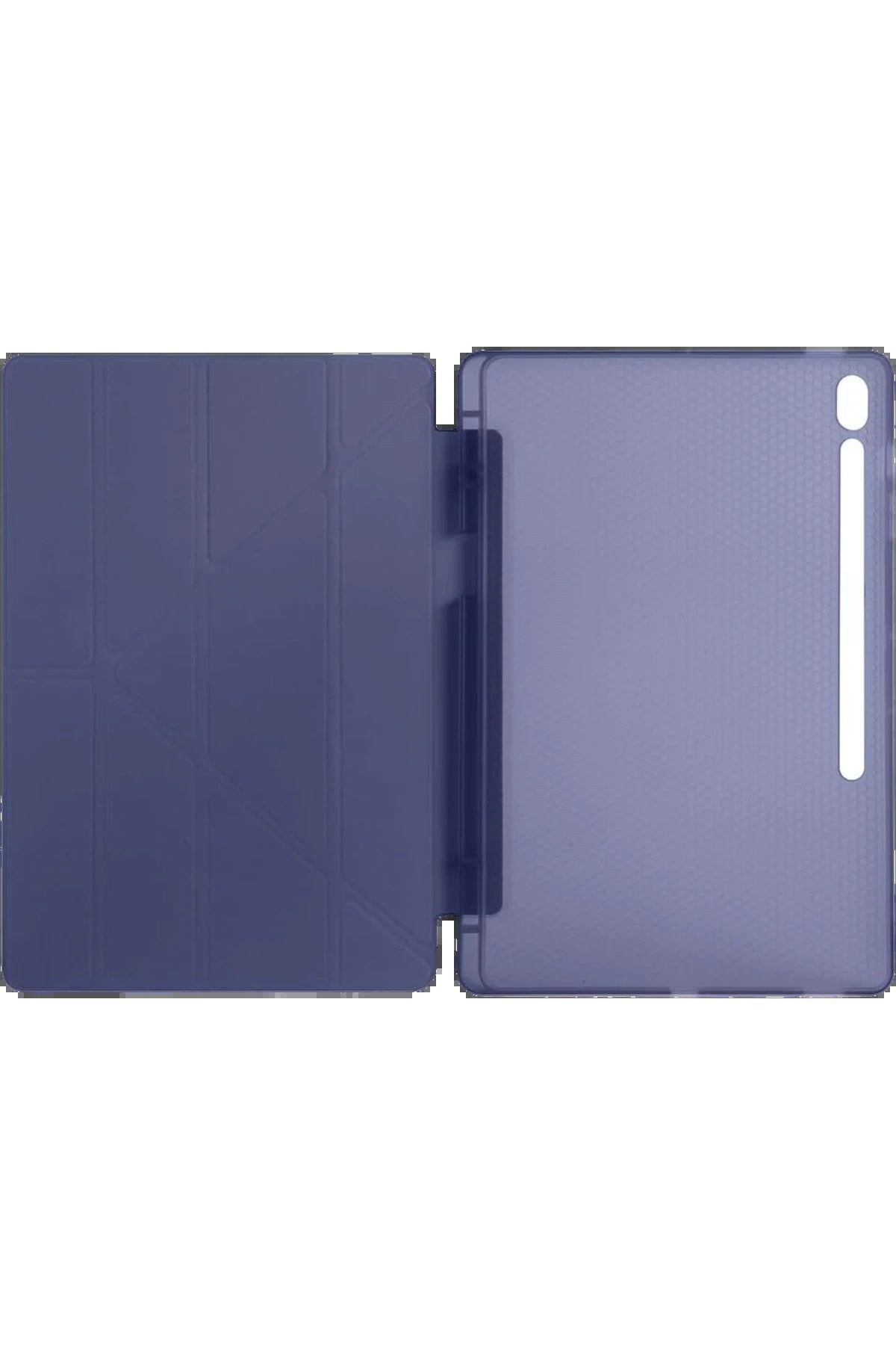 iPad Pro 11 (2024) Kılıf Kalemlikli Hugo Tablet Kılıfı - Lacivert-(5796)